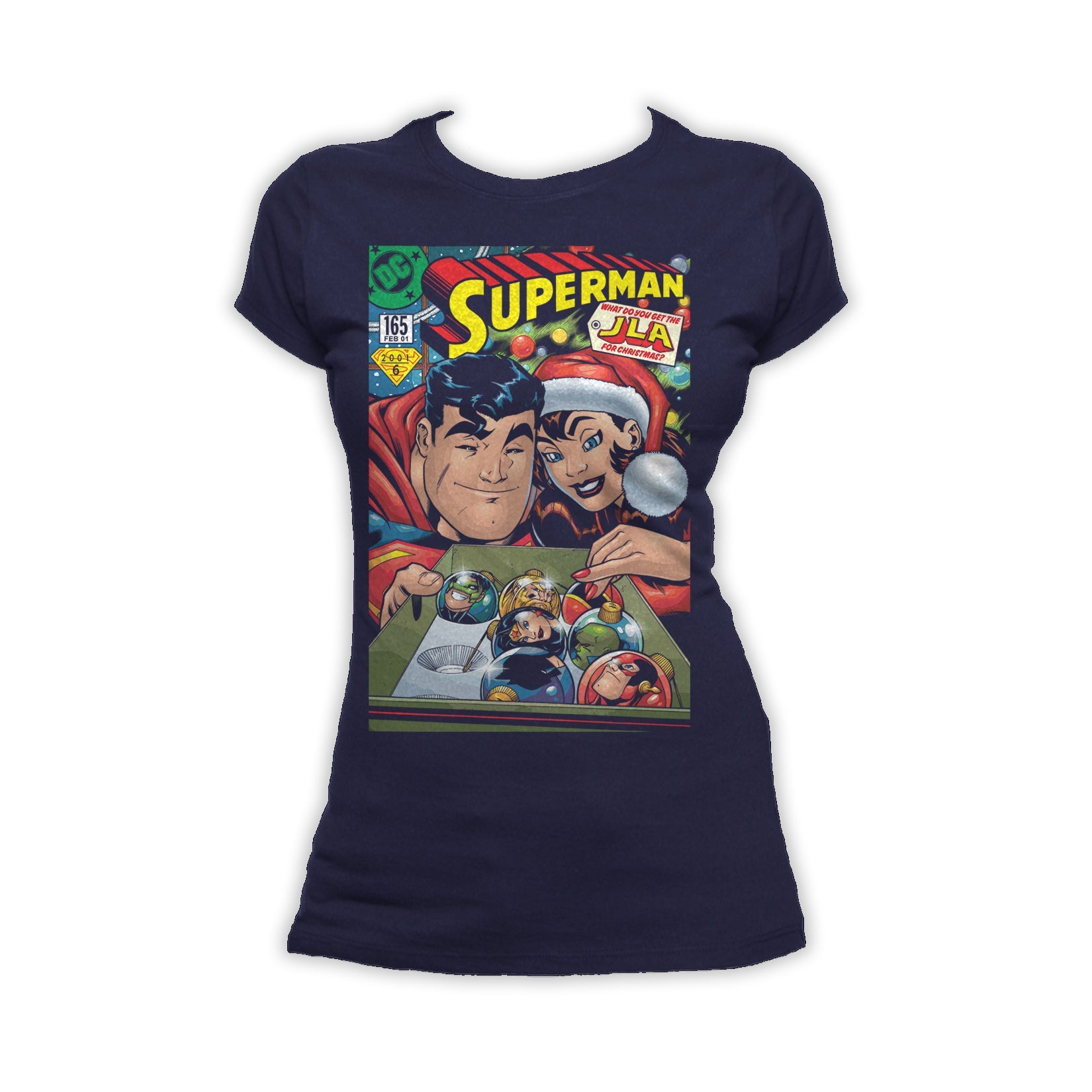 DC Comics Superman Cover 165 Xmas Lois Lane Women's T-Shirt ()