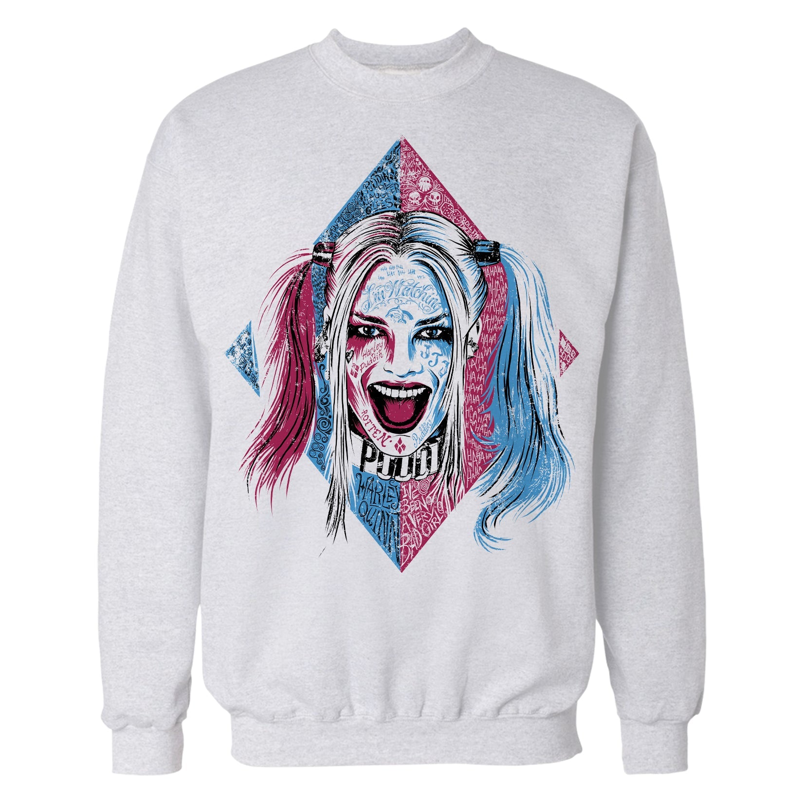 DC Comics Suicide Squad Harley Quinn Lil Face Official Sweatshirt ()