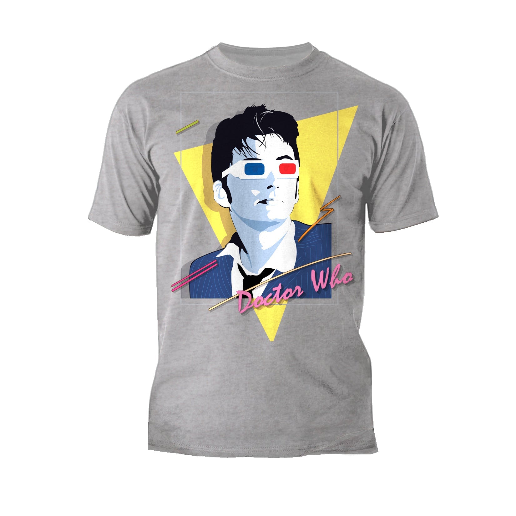 Doctor Who 80s Tenant Nagel Official Men's T-shirt