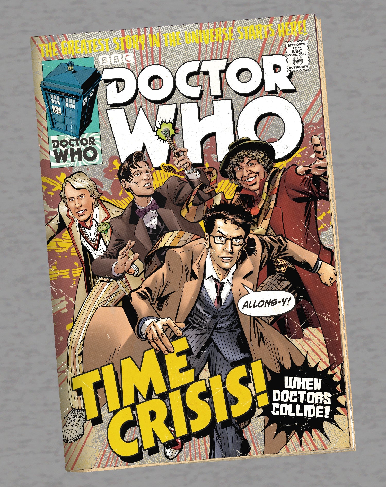 Doctor Who Comic Time Crisis Official Women's T-shirt