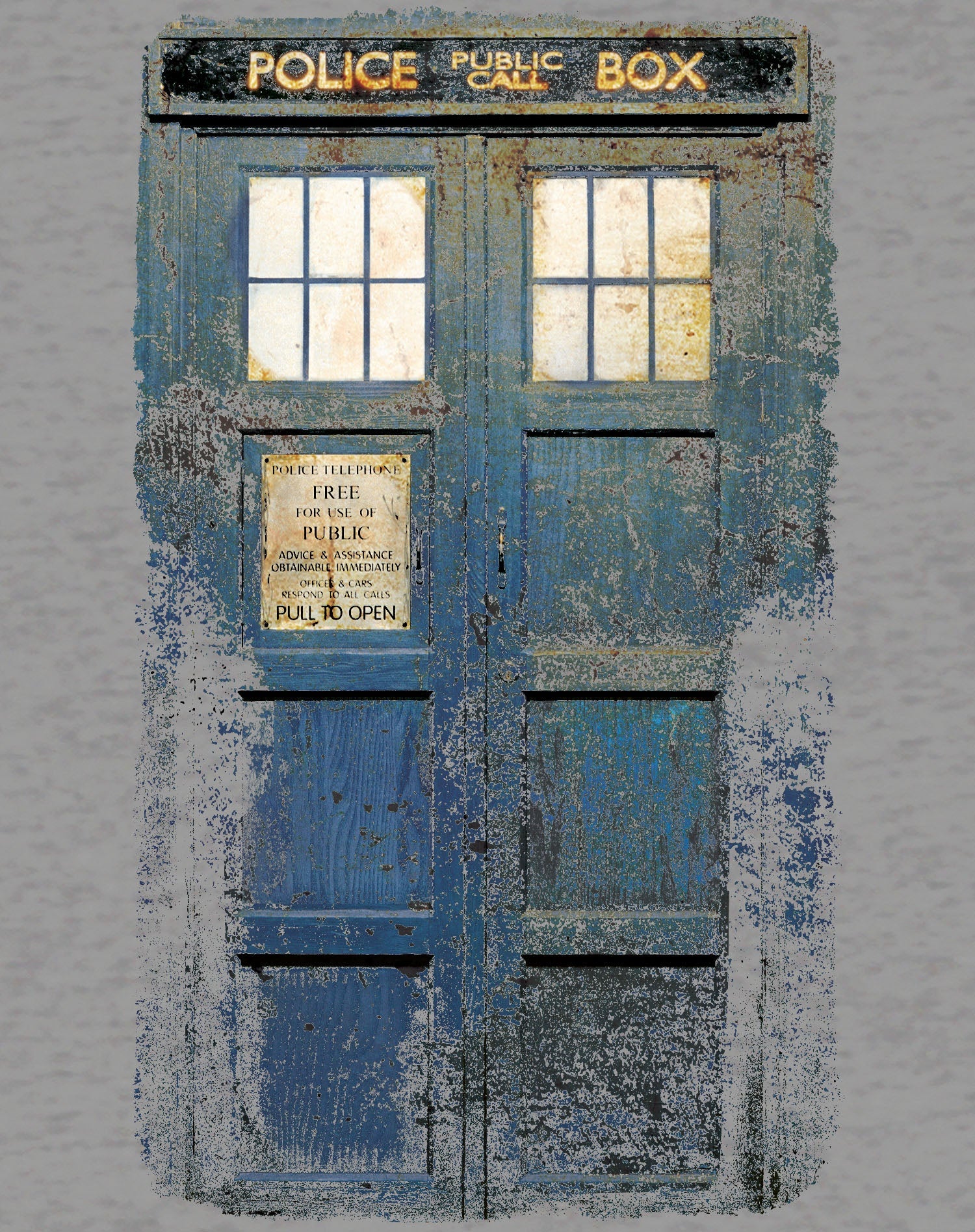 Doctor Who Cosplay Tardis Distressed Official Sweatshirt