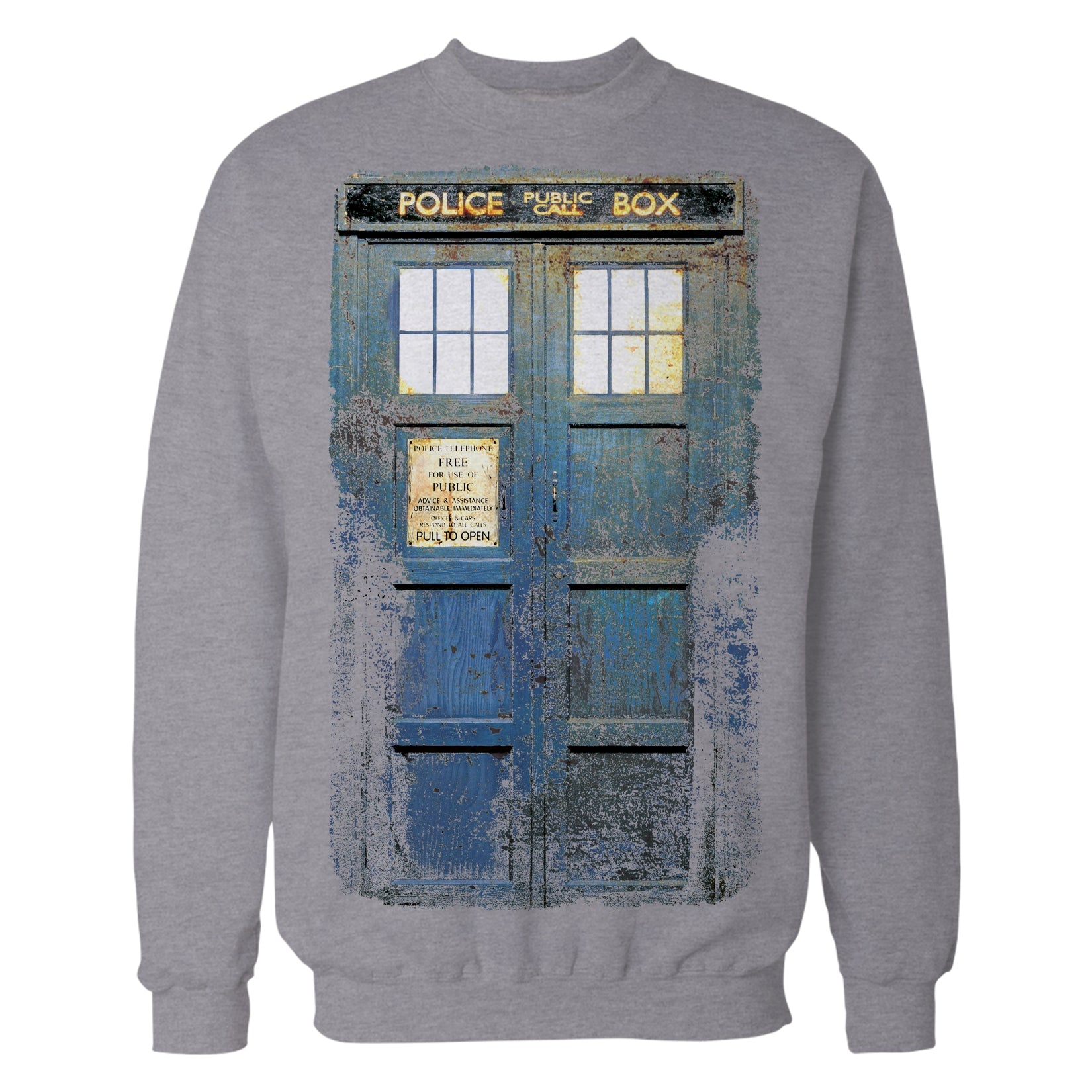 Doctor Who Cosplay Tardis Distressed Official Sweatshirt
