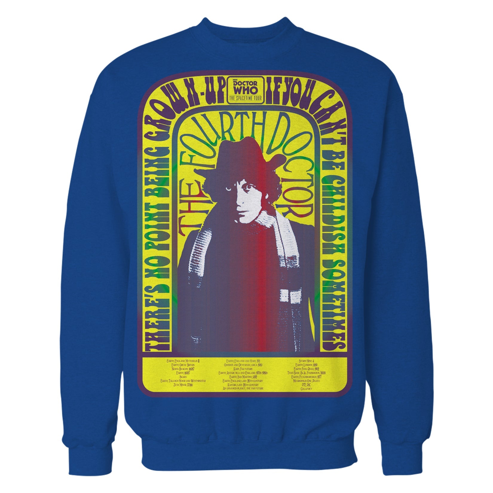Doctor Who Spacetime Tour 4th Doctor Baker Official Sweatshirt