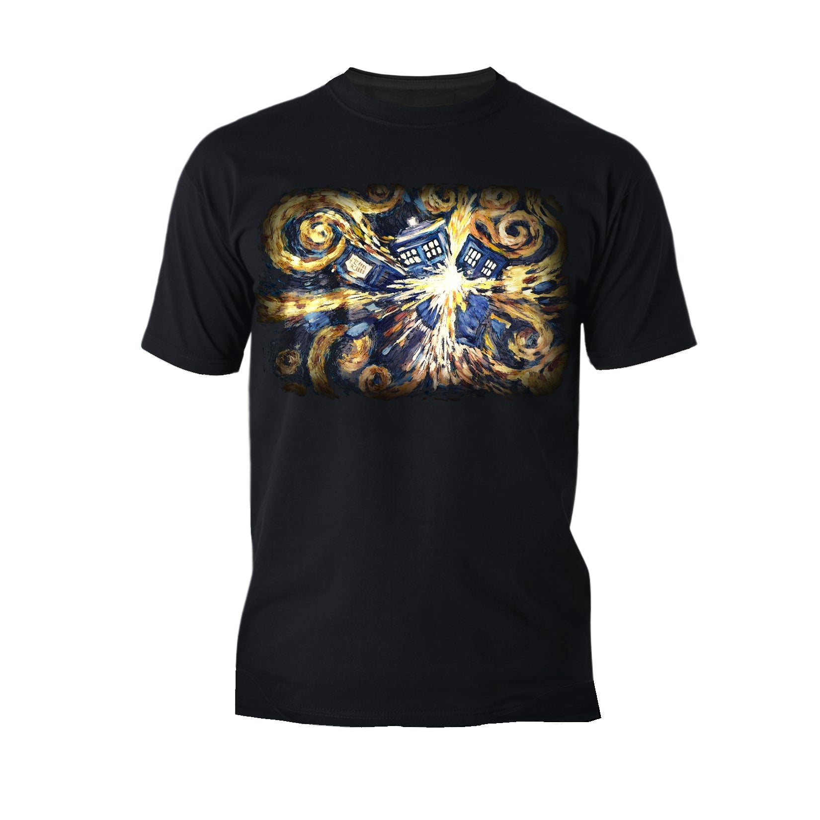 Doctor Who Sweatshirt Art Tardis Van Gogh Official Men's T-shirt