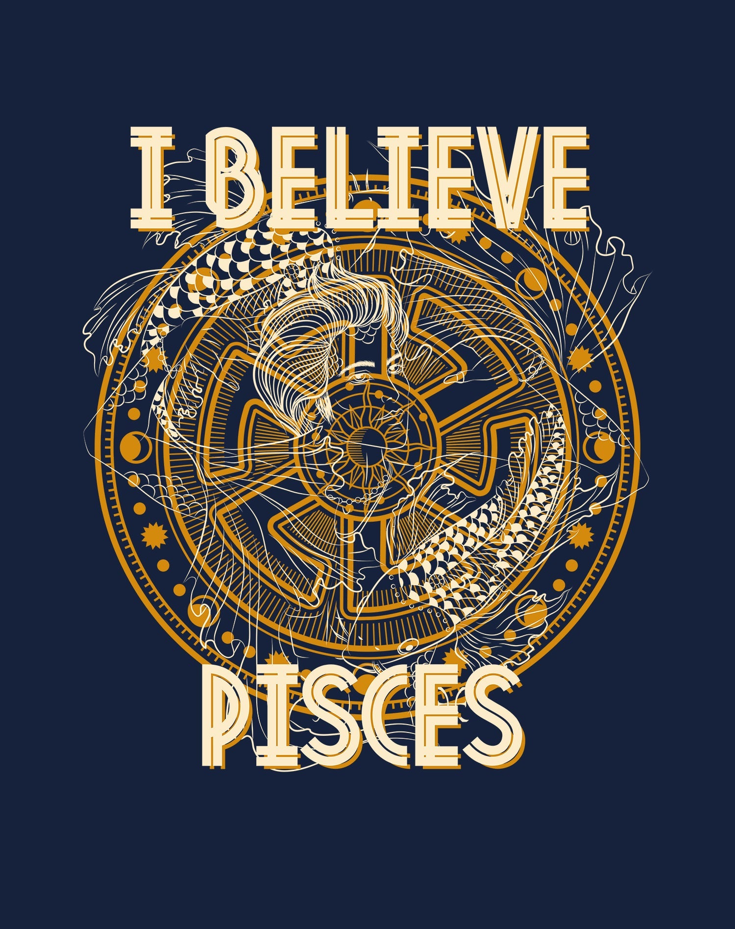 UA Supreme Star Sign Pisces Disk Men's T-shirt ()