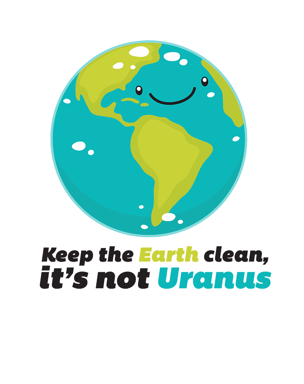 Weird Science Keep The Earth Clean It's Not Uranus Official Men's T-shirt ()