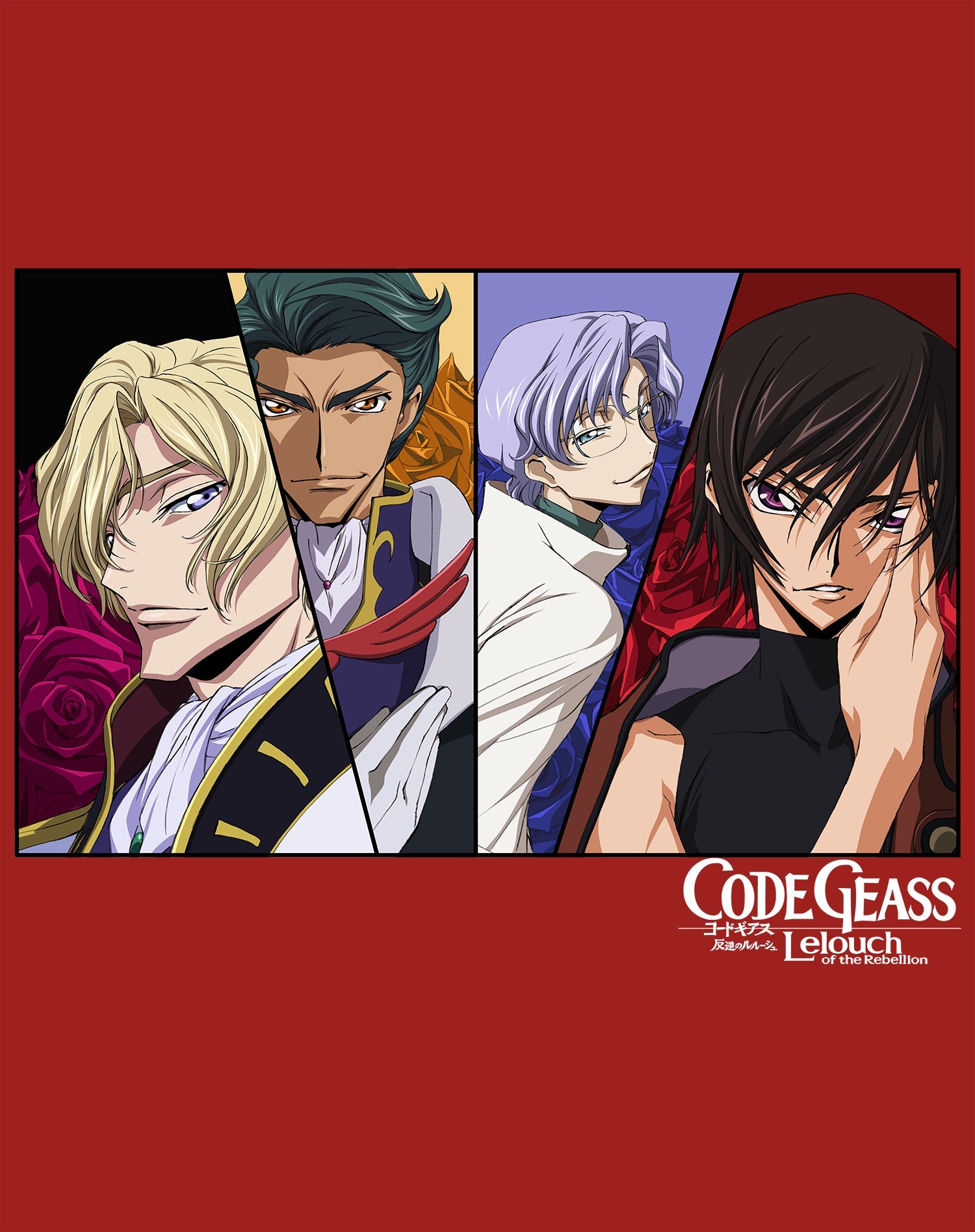 Code Geass Character Split Screen Official Men's T-shirt