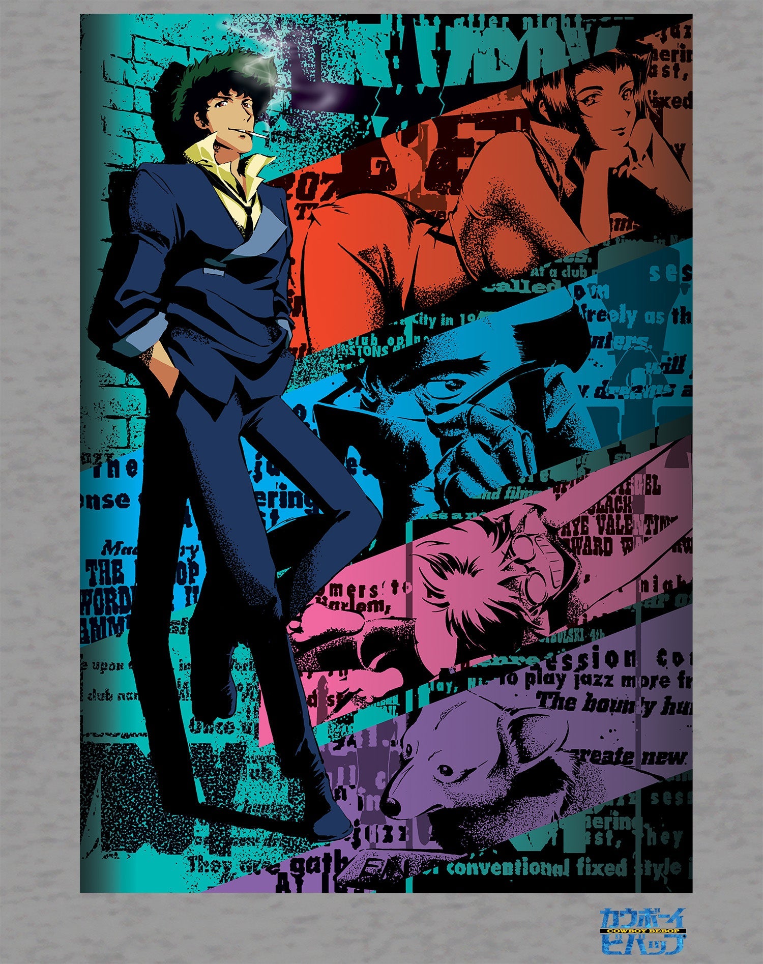 Cowboy Bebop Graffiti Pose Official Women's T-shirt