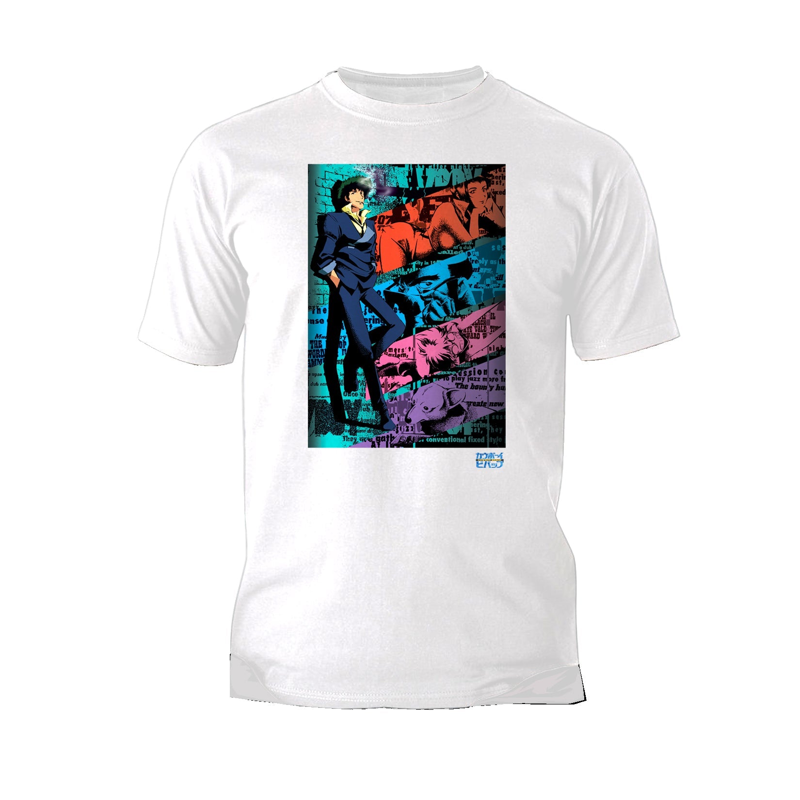 Cowboy Bebop Graffiti Pose Official Men's T-shirt