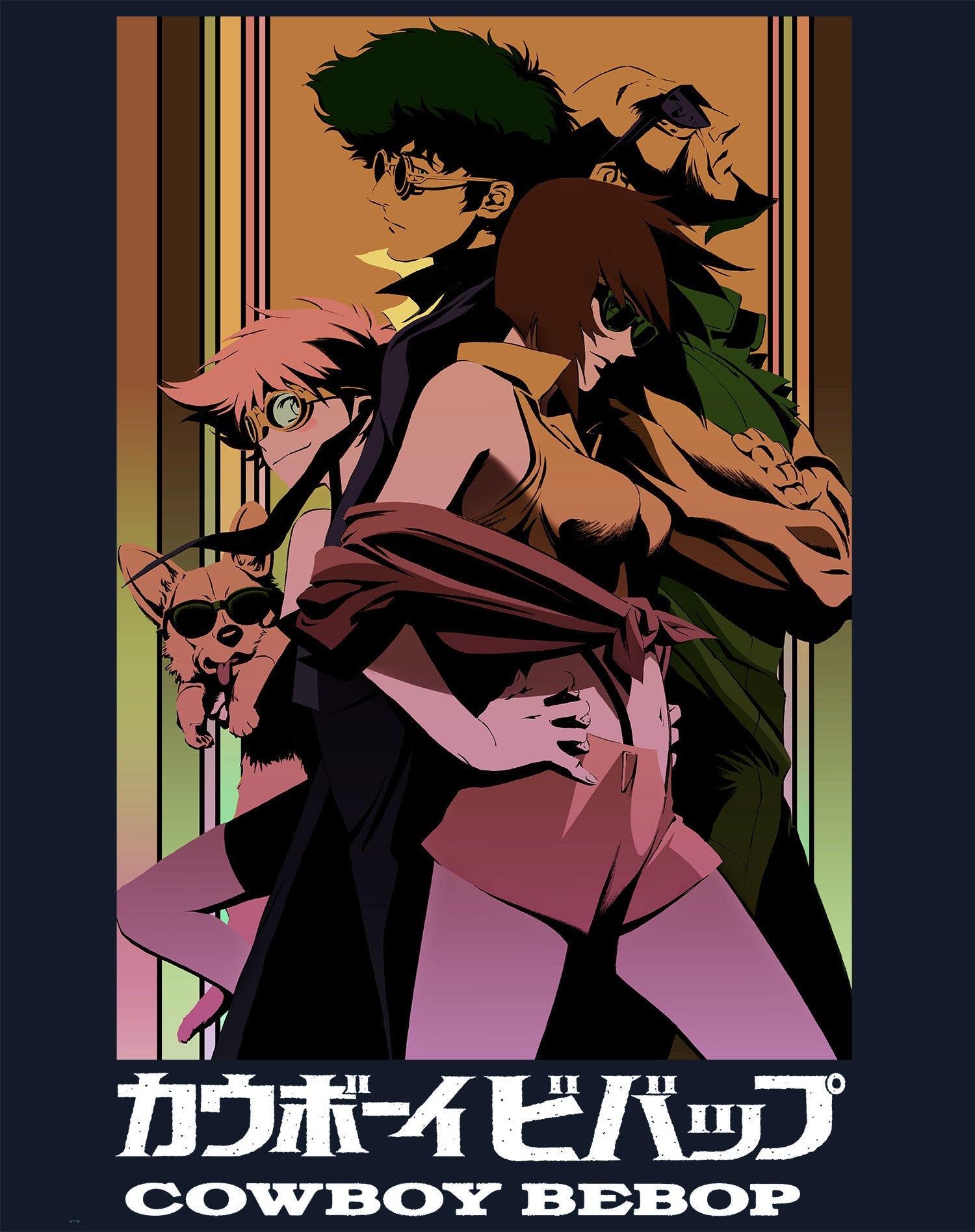 Cowboy Bebop Group Pose Official Men's T-shirt