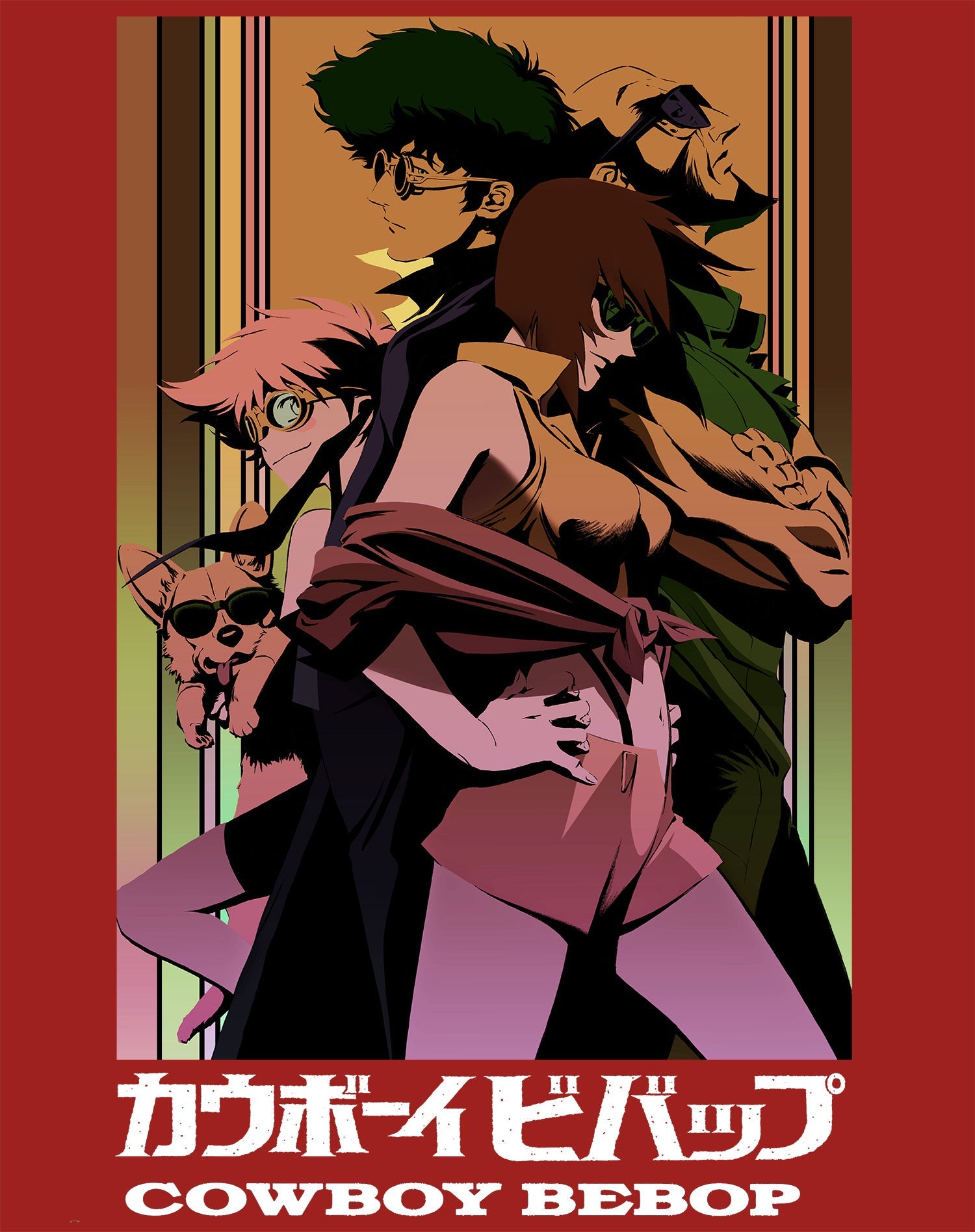 Cowboy Bebop Group Pose Official Men's T-shirt