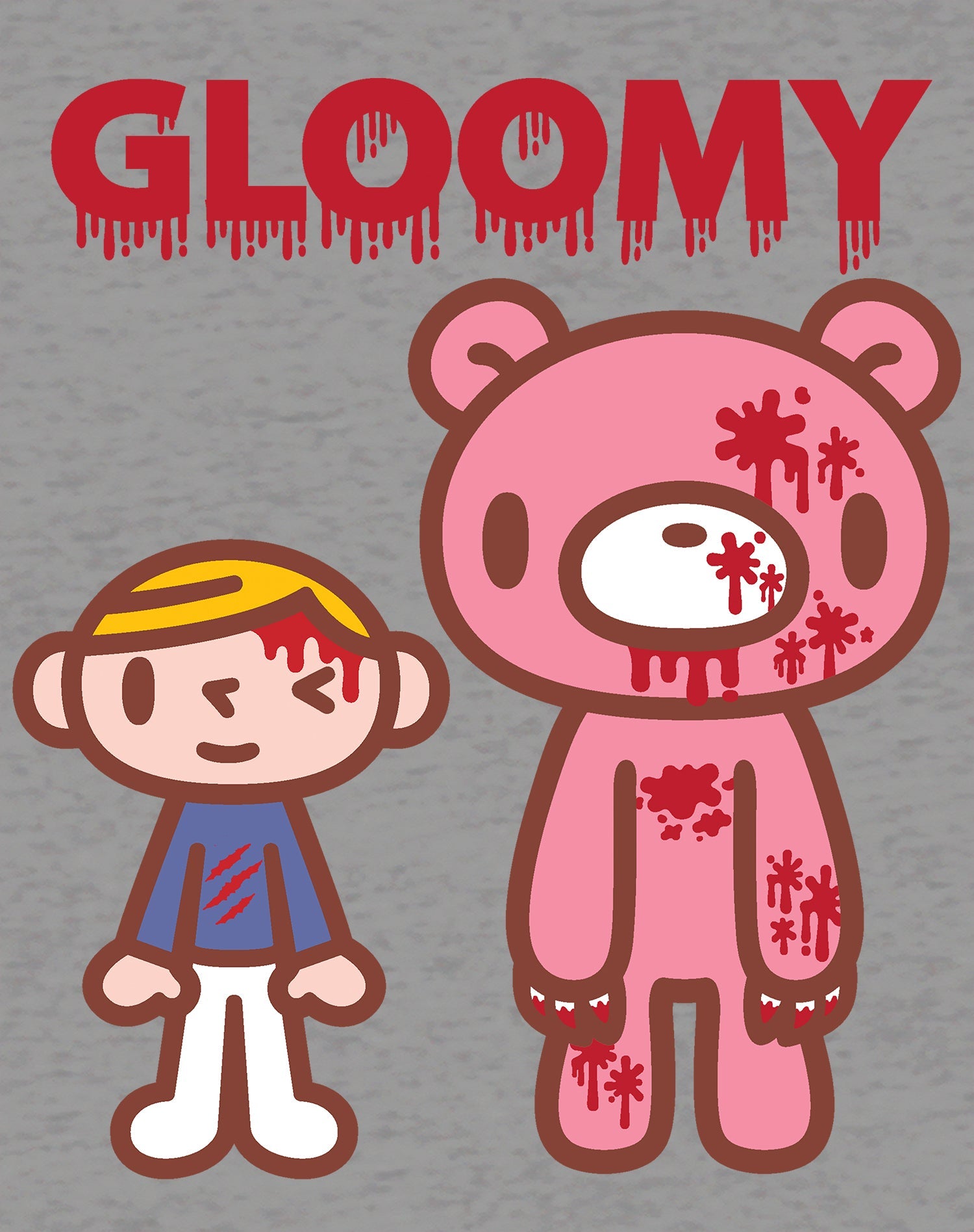 Gloomy Bear Blood Splatter Official Men's T-shirt