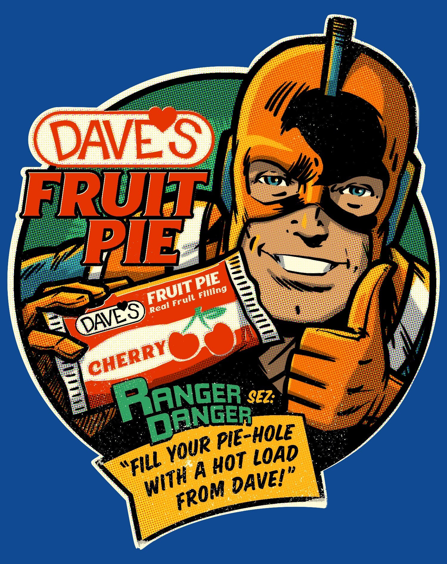 Kevin Smith Clerks 3 Dave's Fruit Pie Ranger Danger Vintage Logo Official Sweatshirt