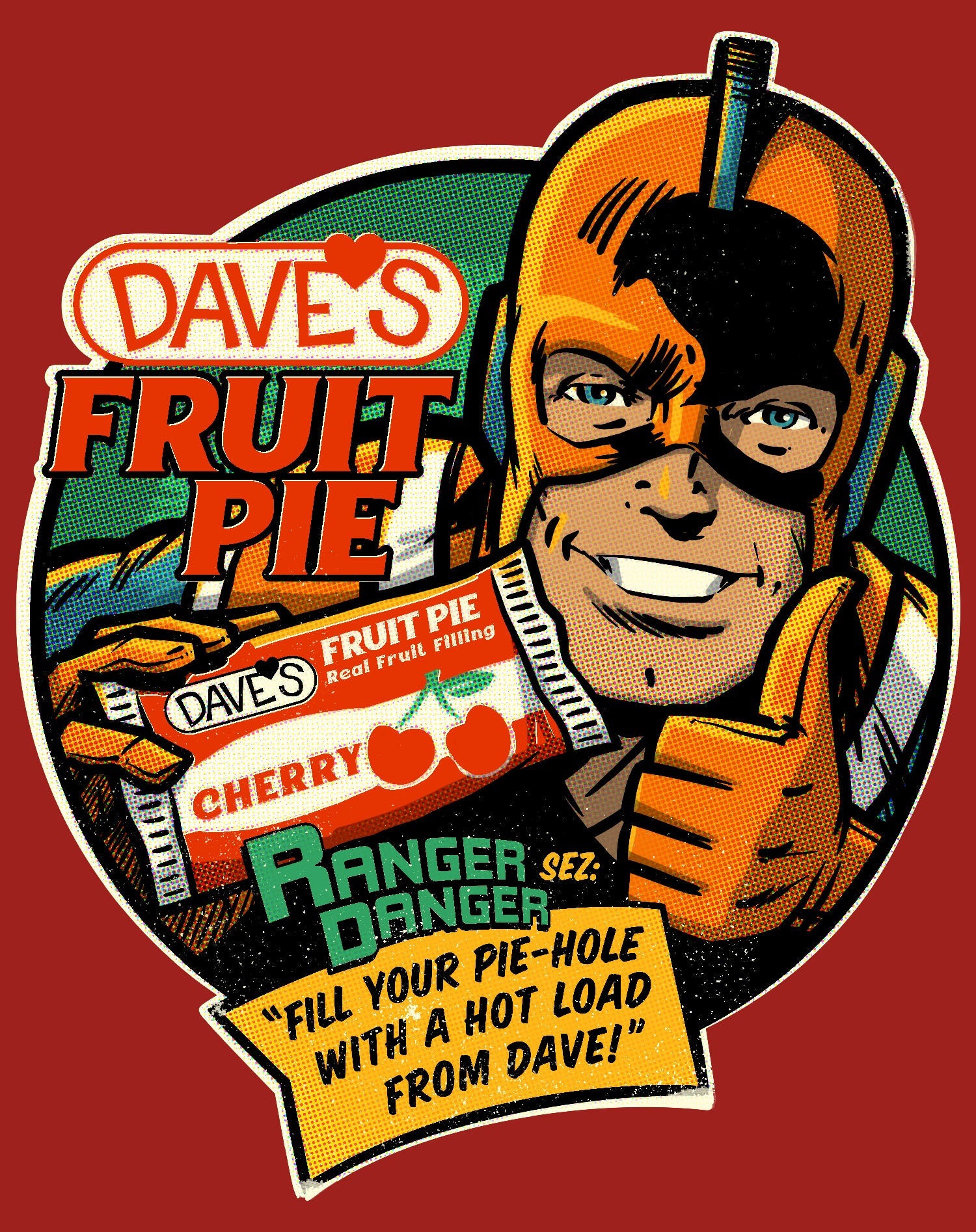 Kevin Smith Clerks 3 Dave's Fruit Pie Ranger Danger Vintage Logo Official Women's T-Shirt