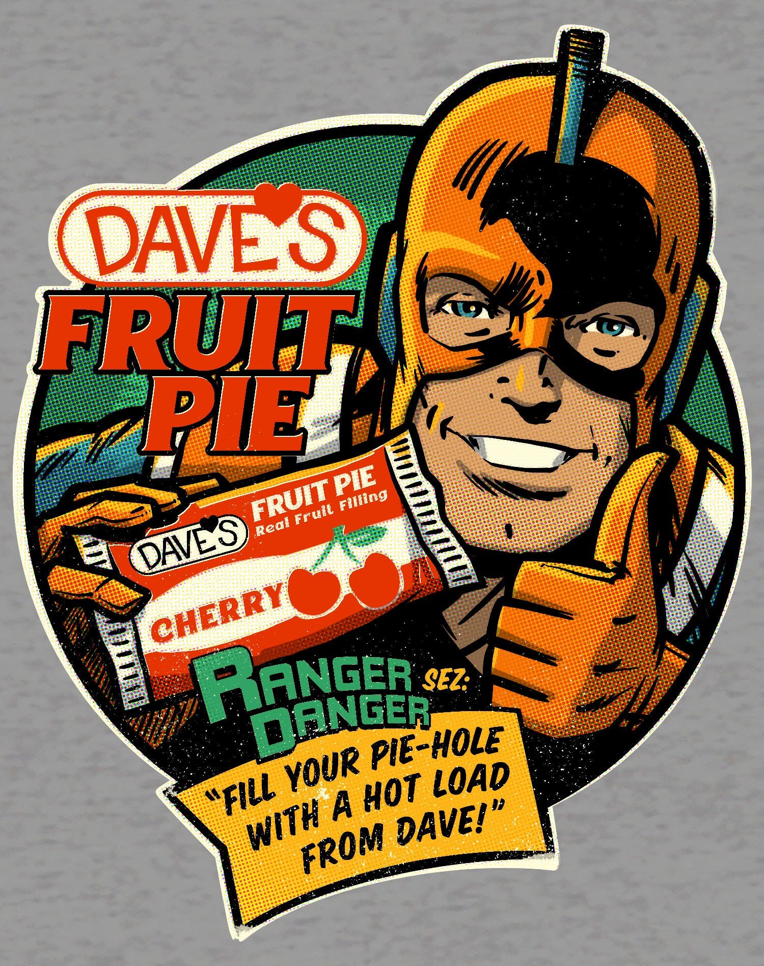 Kevin Smith Clerks 3 Dave's Fruit Pie Ranger Danger Vintage Logo Official Women's T-Shirt