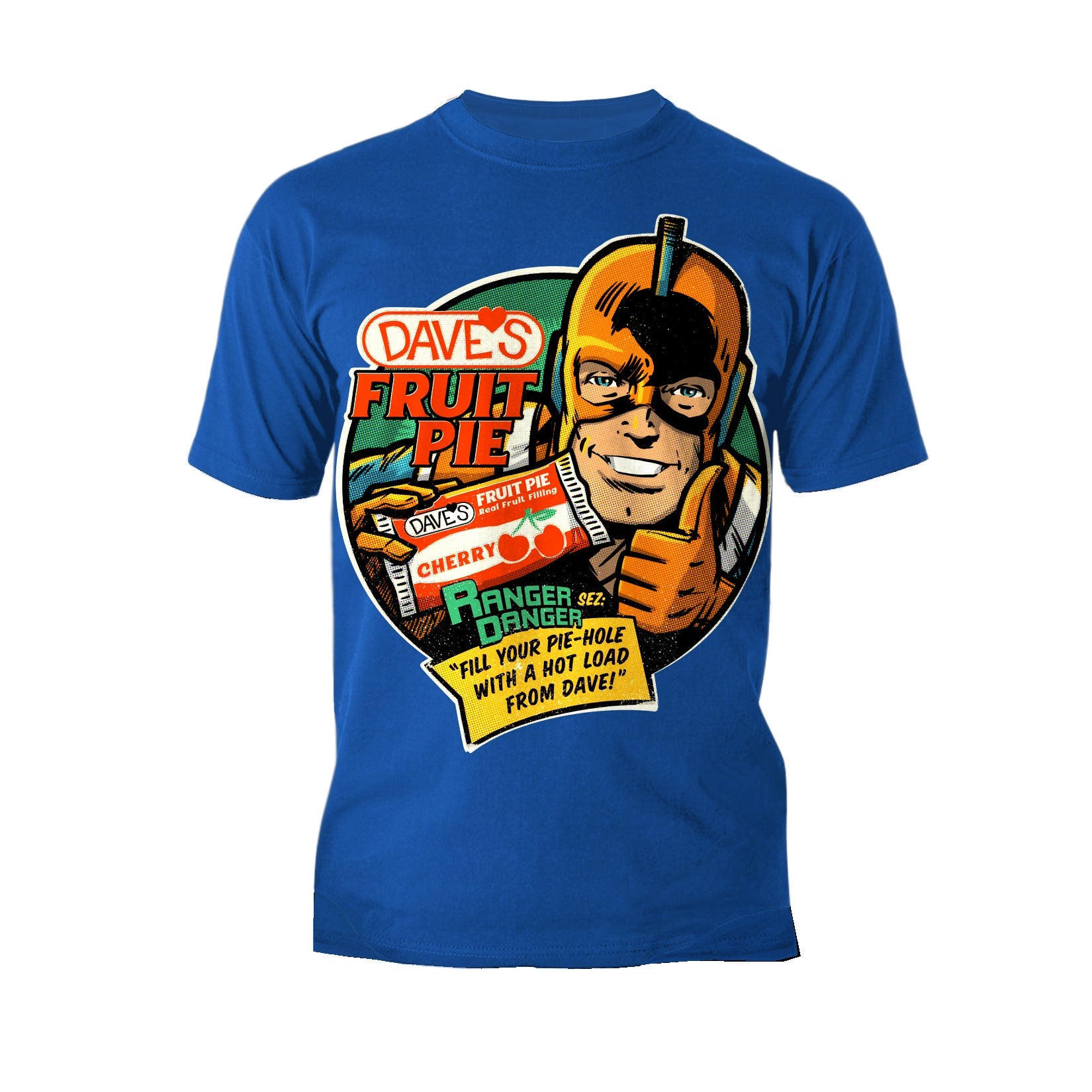 Kevin Smith Clerks 3 Dave's Fruit Pie Ranger Danger Vintage Logo Official Men's T-Shirt