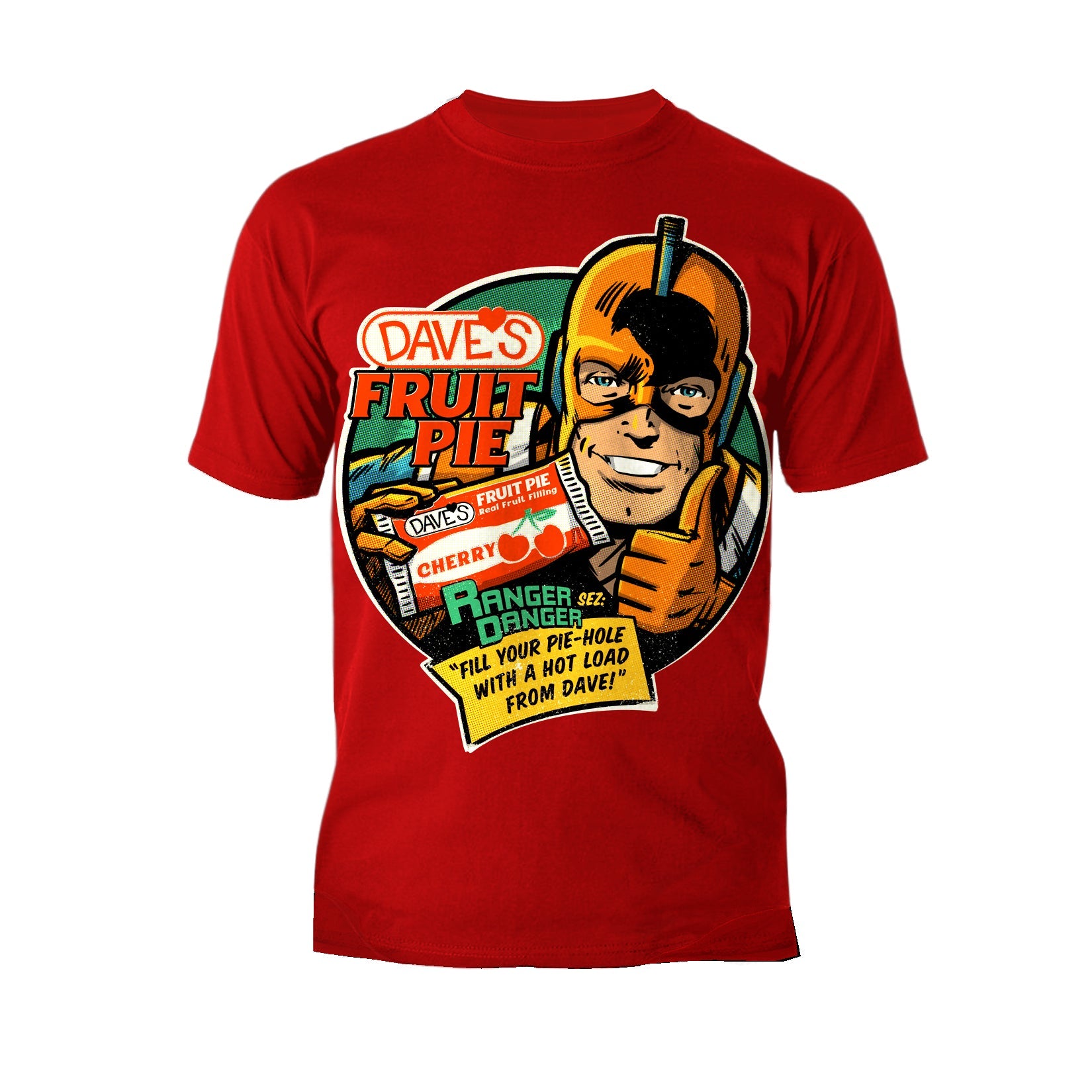 Kevin Smith Clerks 3 Dave's Fruit Pie Ranger Danger Vintage Logo Official Men's T-Shirt