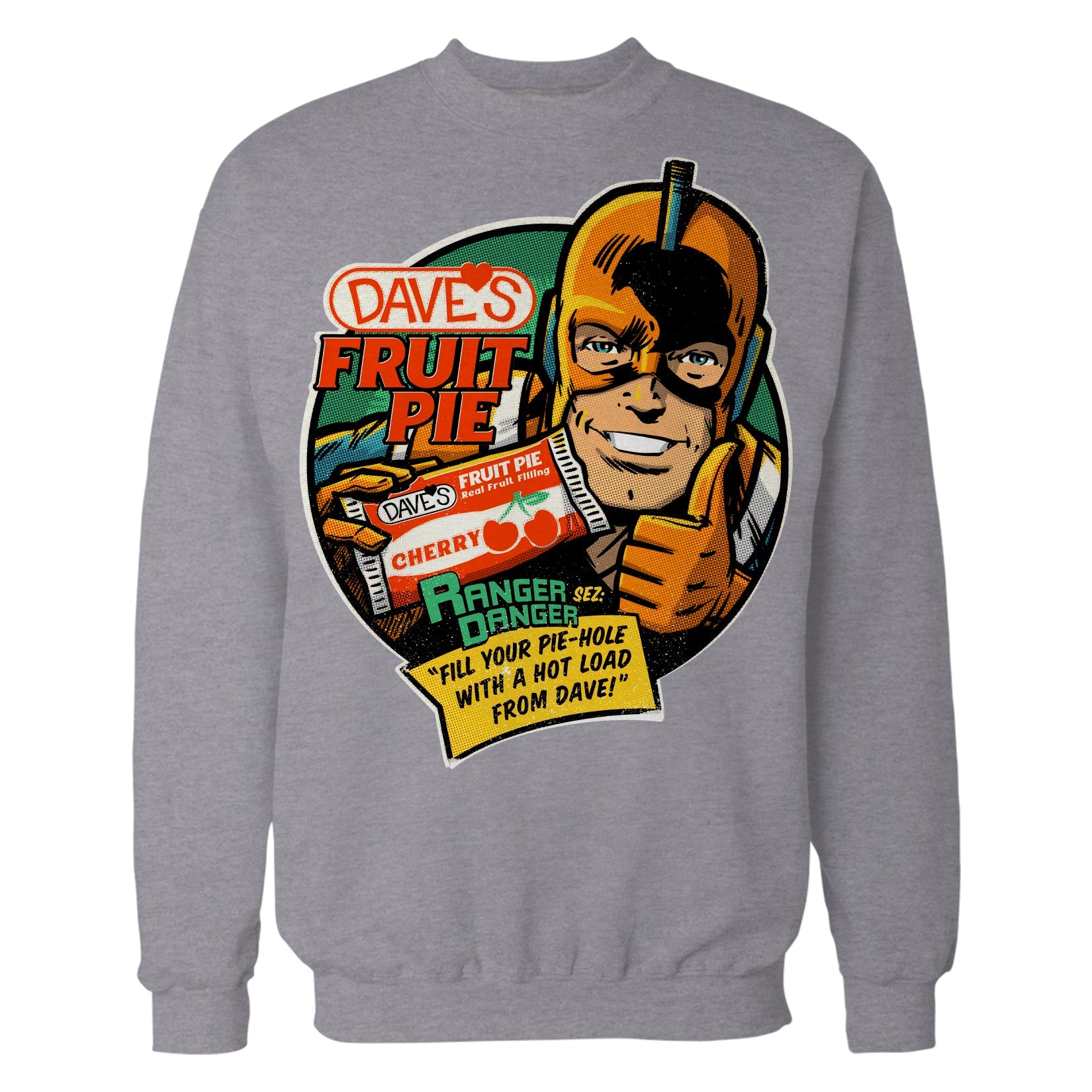 Kevin Smith Clerks 3 Dave's Fruit Pie Ranger Danger Vintage Logo Official Sweatshirt