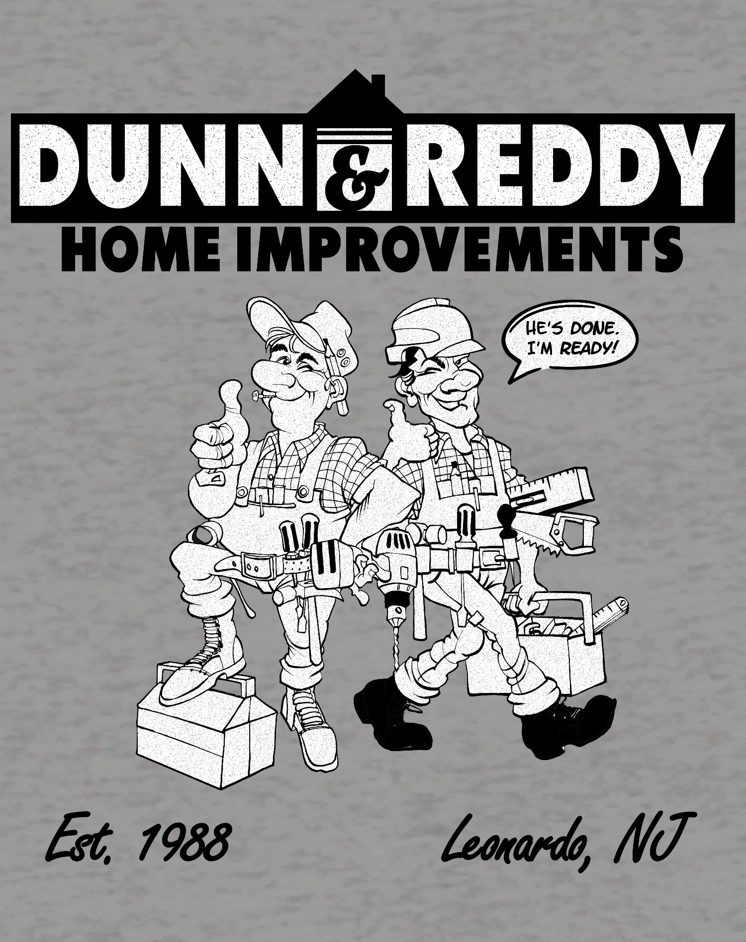 Kevin Smith Clerks 3 Dunn & Ready Roofing Splash Official Sweatshirt