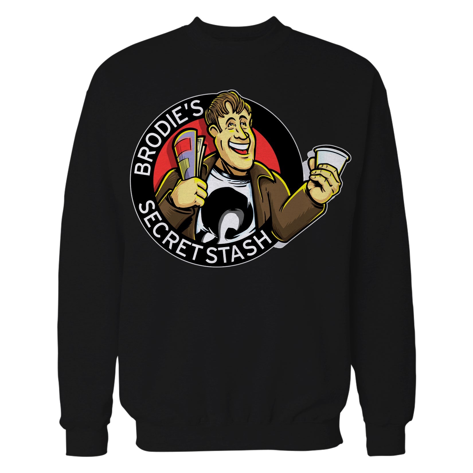 Kevin Smith Jay & Silent Bob Reboot Brodie's Secret Stash Comic Book Store Logo Official Sweatshirt