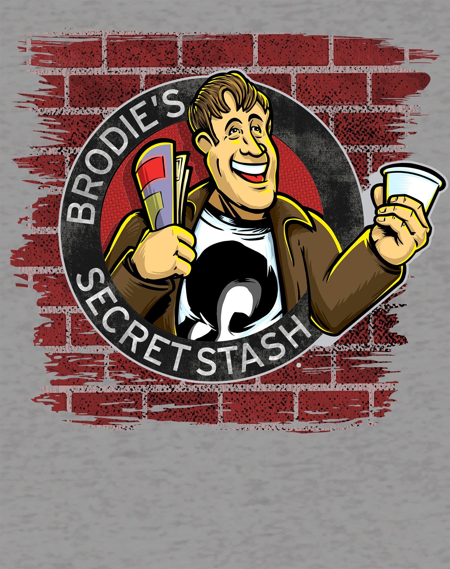 Kevin Smith Jay & Silent Bob Reboot Brodie's Secret Stash Store Logo Wall Official Women's T-Shirt