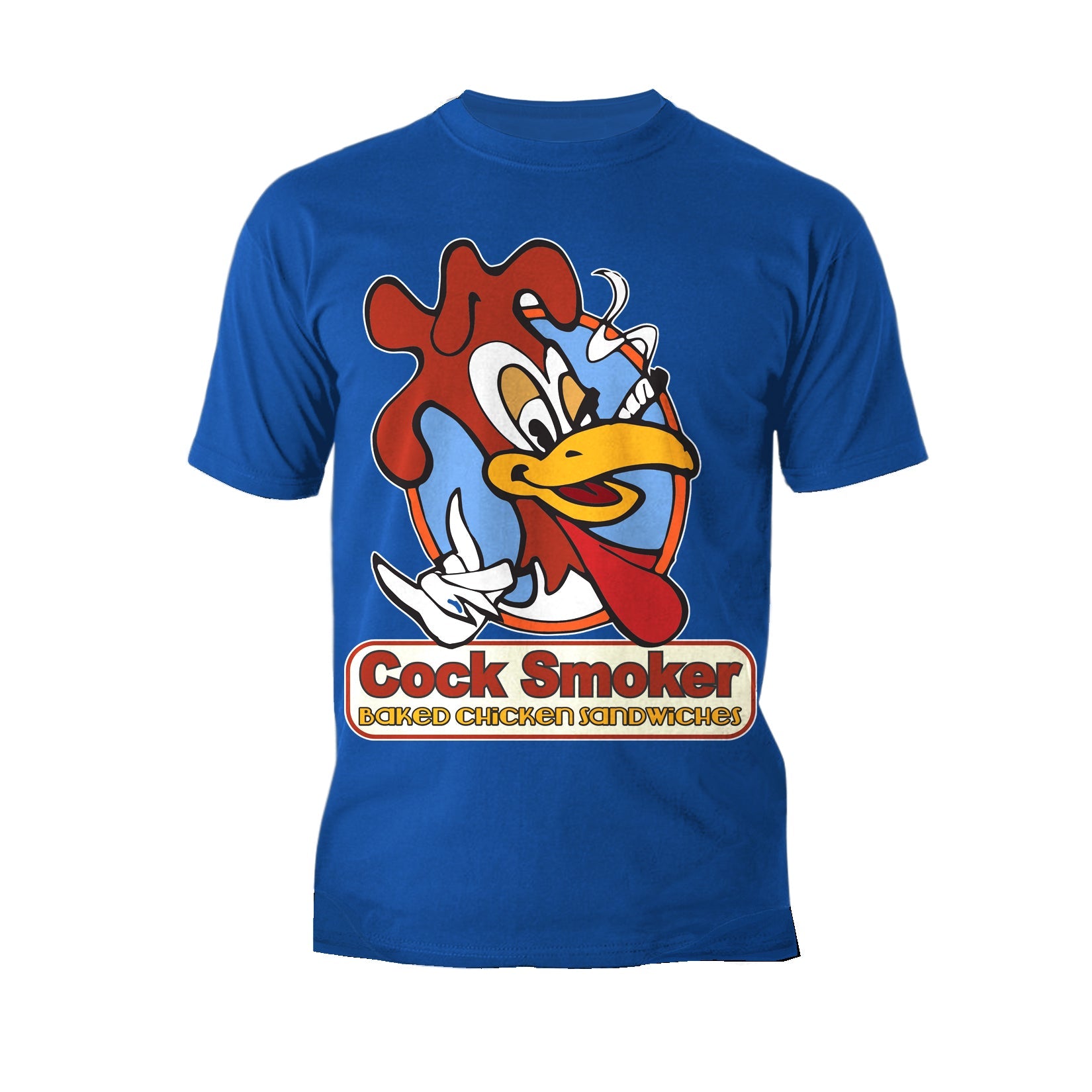 Kevin Smith Jay & Silent Bob Reboot Cock Smoker Baked Chicken  Sandwiches Logo Official Men's T-Shirt