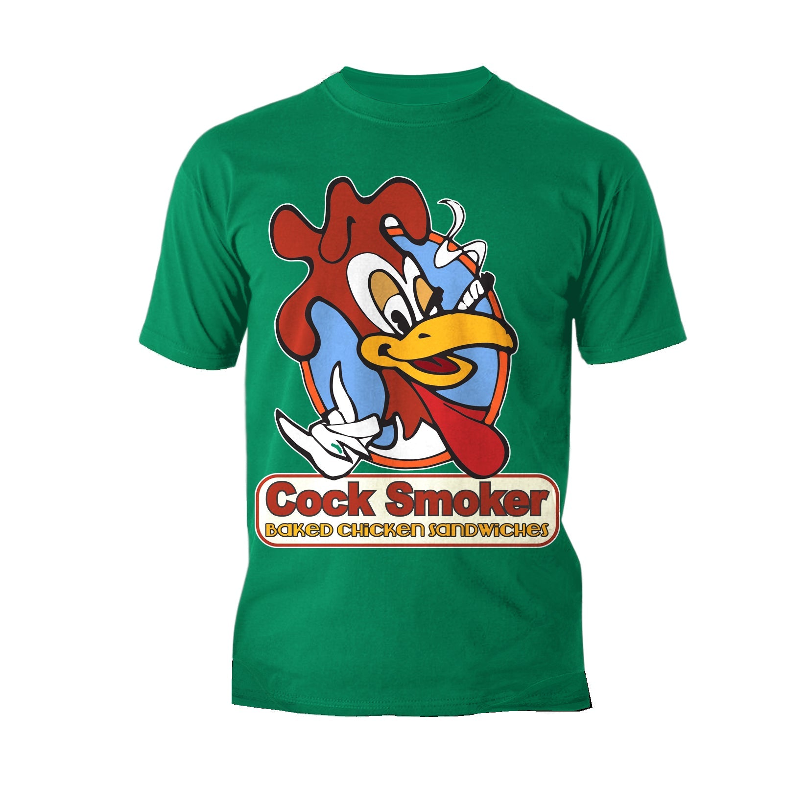 Kevin Smith Jay & Silent Bob Reboot Cock Smoker Baked Chicken  Sandwiches Logo Official Men's T-Shirt