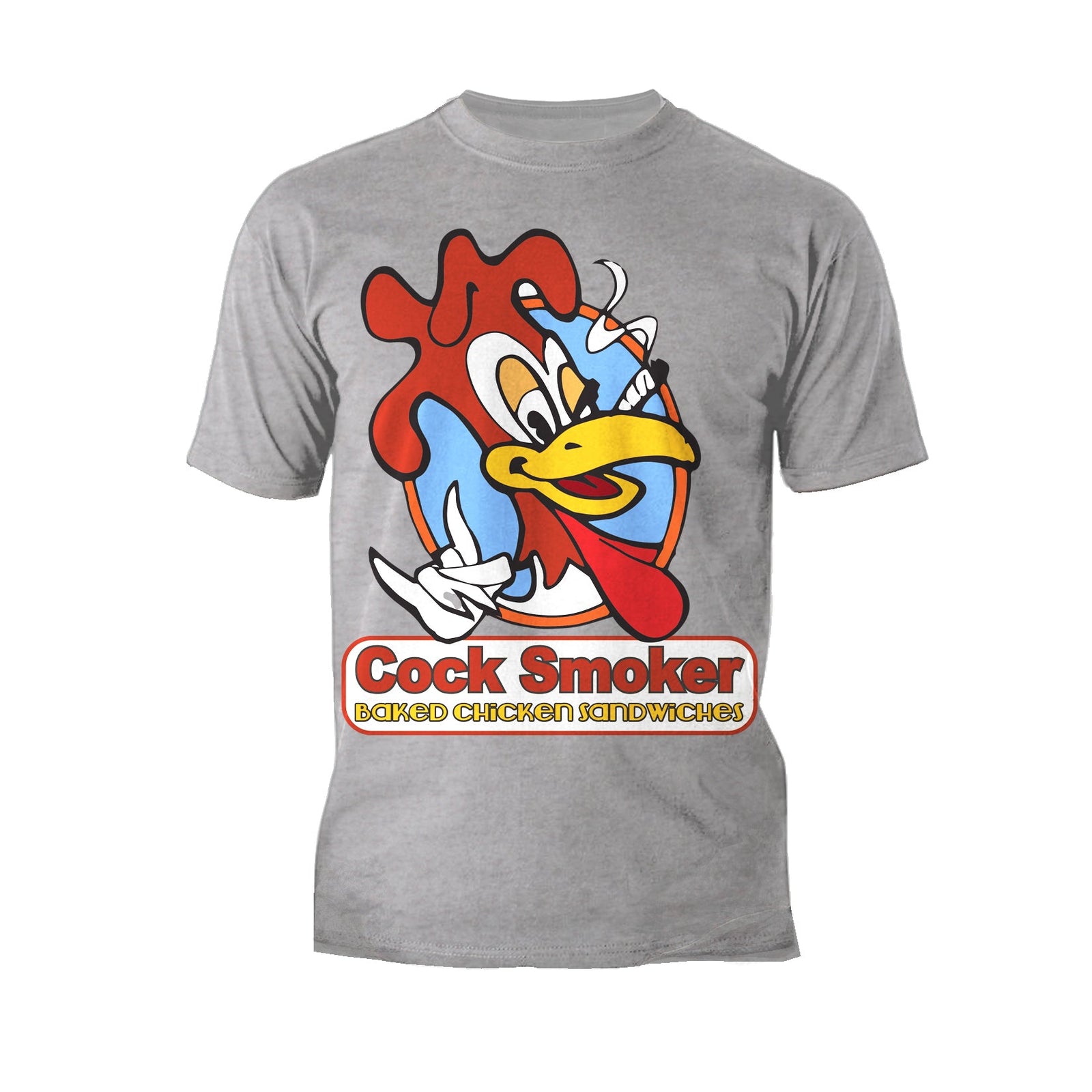 Kevin Smith Jay & Silent Bob Reboot Cock Smoker Baked Chicken  Sandwiches Logo Official Men's T-Shirt