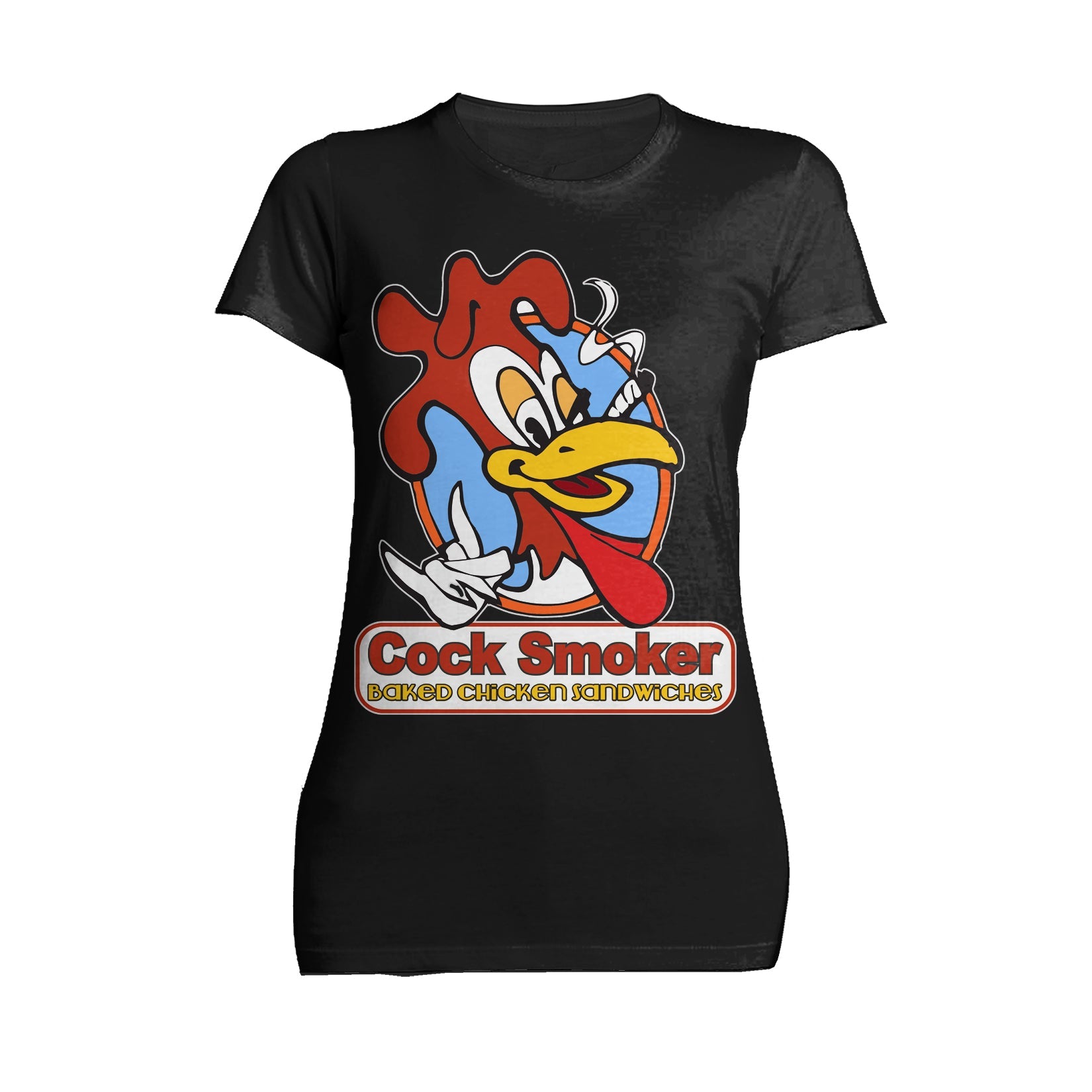 Kevin Smith Jay & Silent Bob Reboot Cock Smoker Baked Chicken  Sandwiches Logo Official Women's T-Shirt