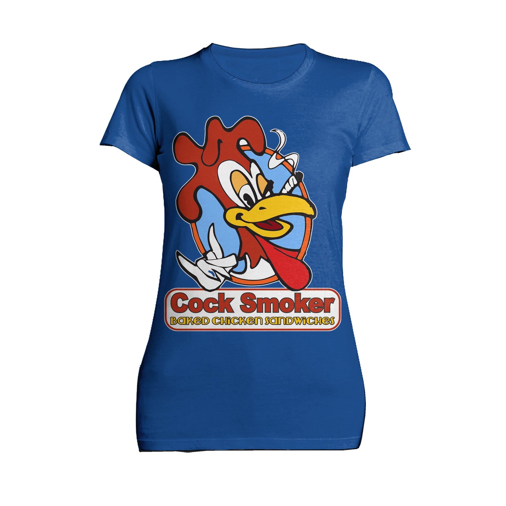 Kevin Smith Jay & Silent Bob Reboot Cock Smoker Baked Chicken  Sandwiches Logo Official Women's T-Shirt