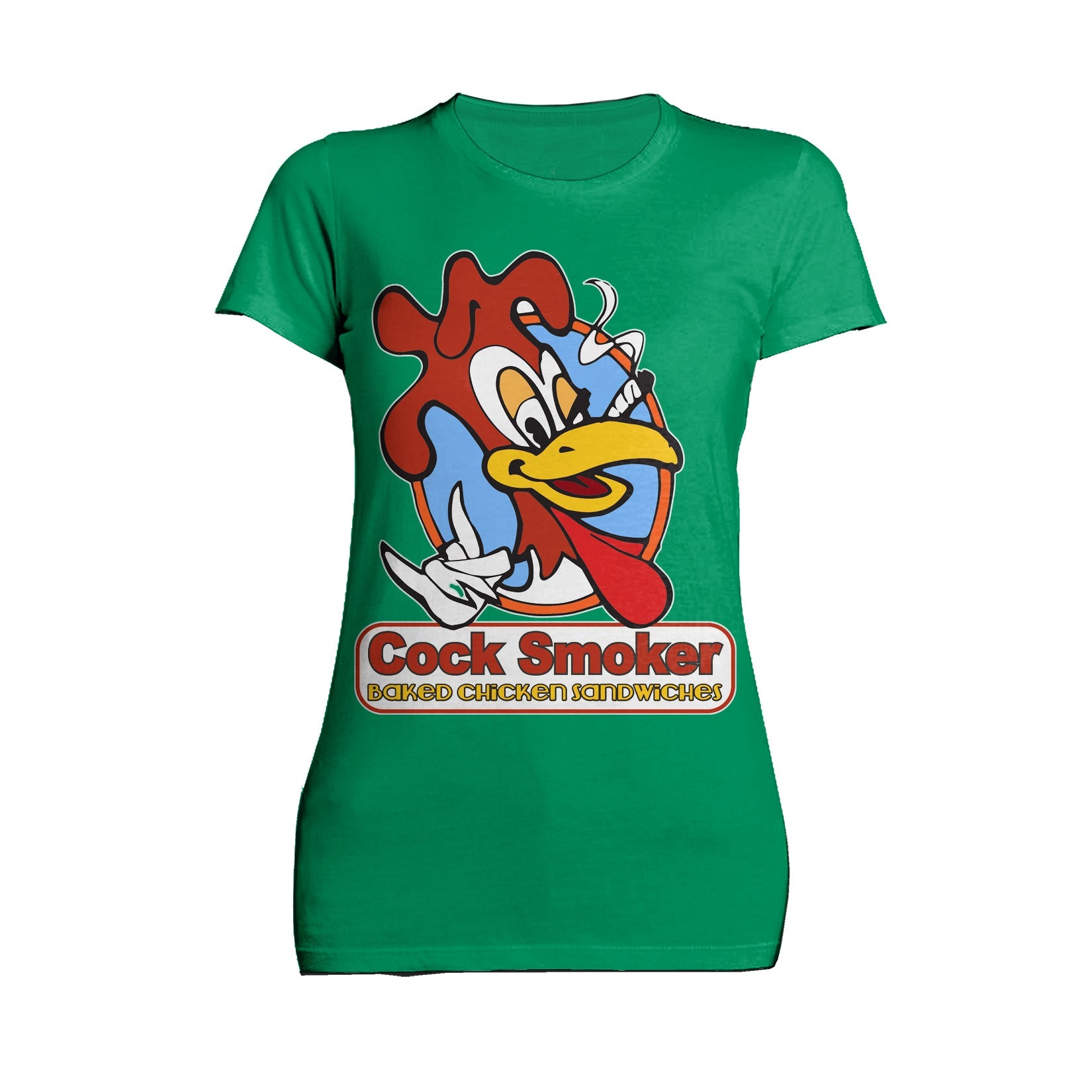 Kevin Smith Jay & Silent Bob Reboot Cock Smoker Baked Chicken  Sandwiches Logo Official Women's T-Shirt