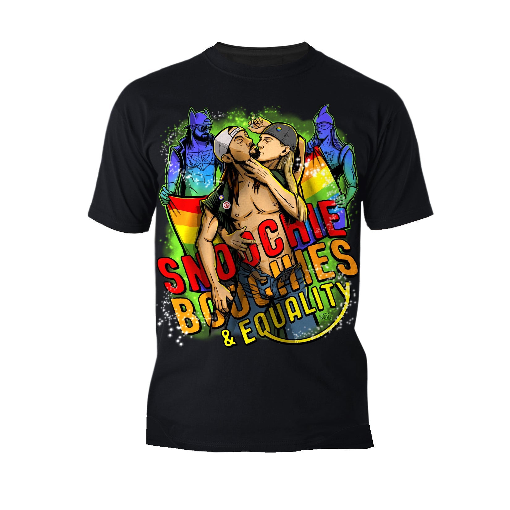 Kevin Smith Jay & Silent Bob Reboot LGBTQ Splash Official Men's T-Shirt