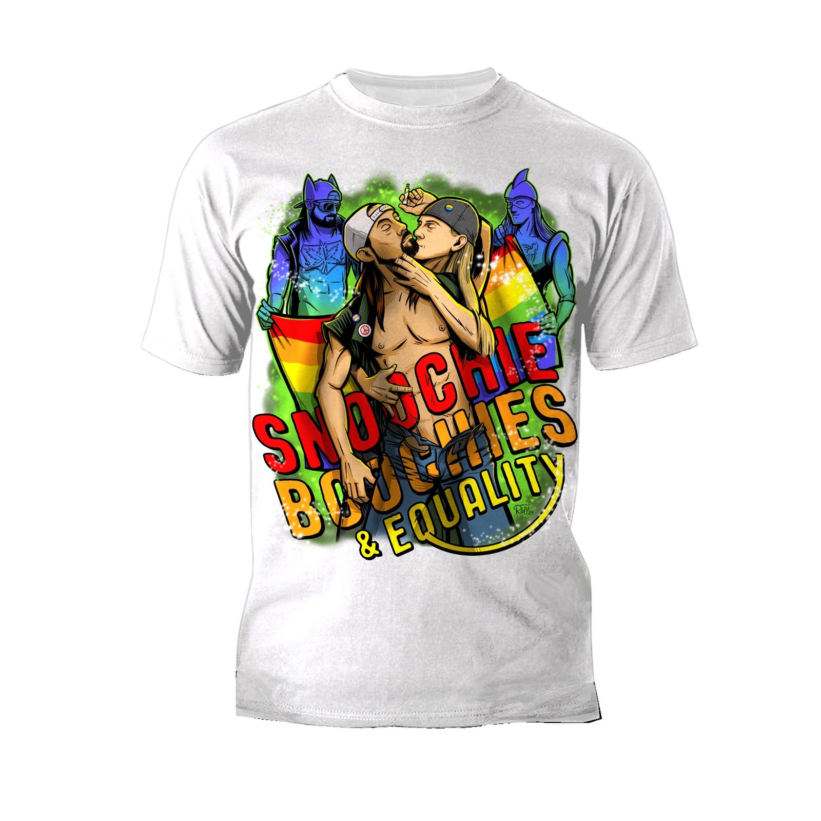 Kevin Smith Jay & Silent Bob Reboot LGBTQ Splash Official Men's T-Shirt