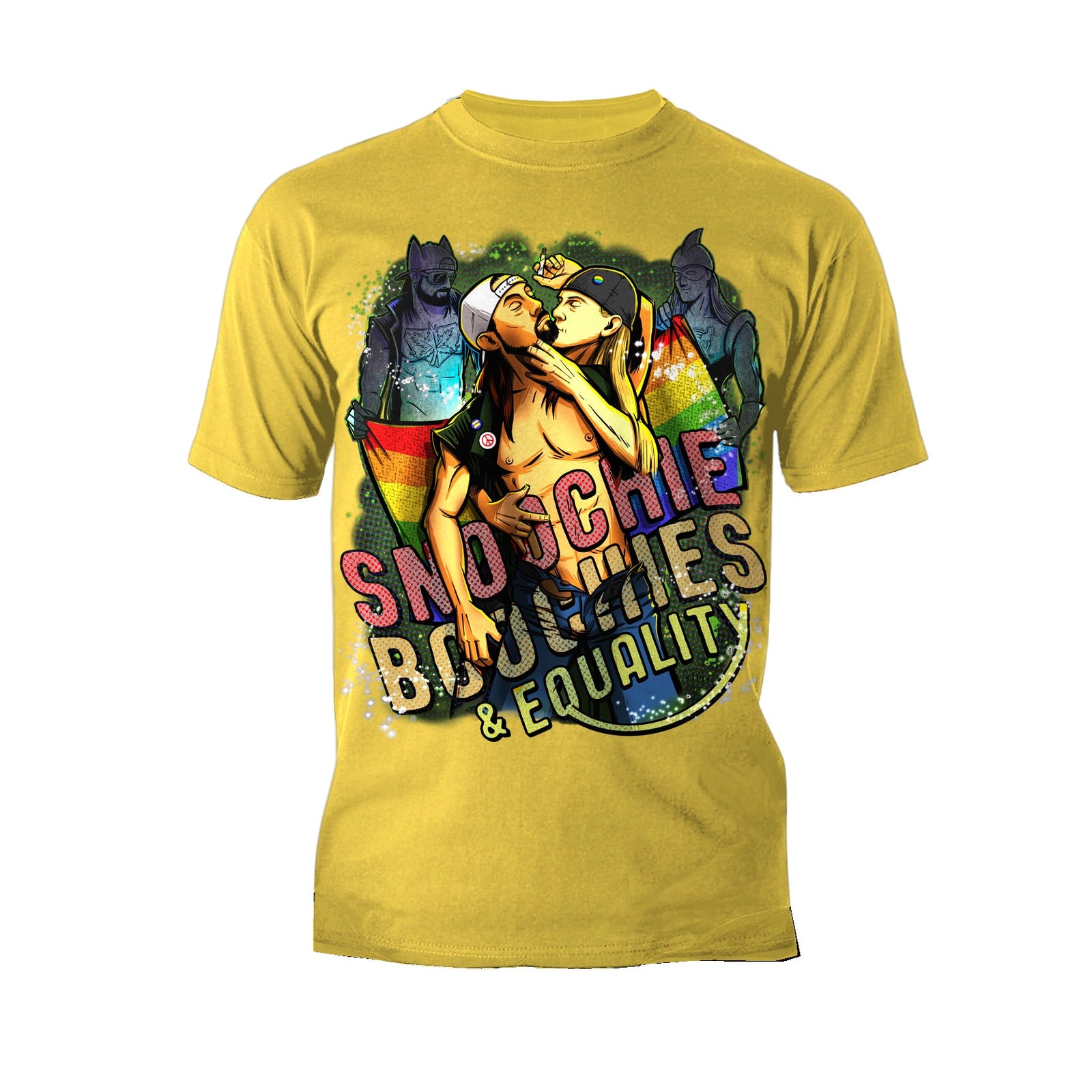 Kevin Smith Jay & Silent Bob Reboot LGBTQ Splash LDN Edition Official Men's T-Shirt