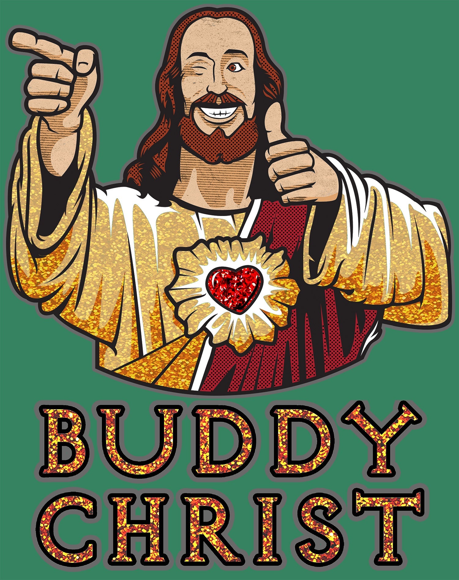 Kevin Smith View Askewniverse Buddy Christ Got Golden Wow Edition Official Women's T-Shirt