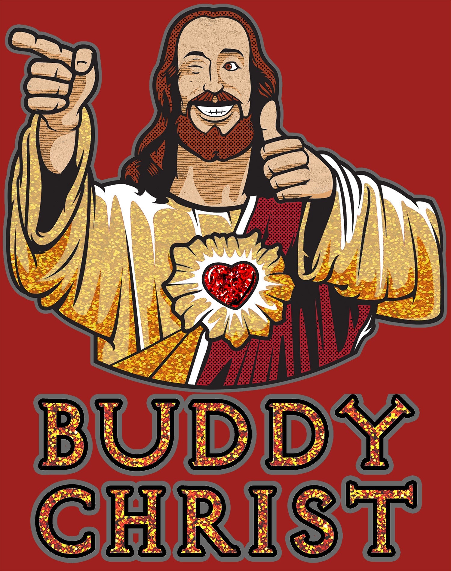 Kevin Smith View Askewniverse Buddy Christ Got Golden Wow Edition Official Women's T-Shirt
