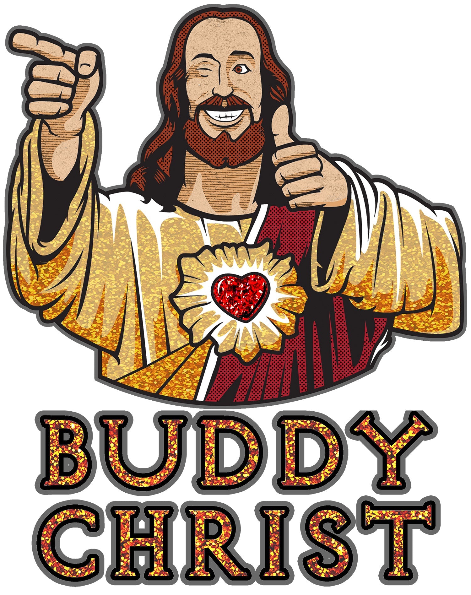 Kevin Smith View Askewniverse Buddy Christ Got Golden Wow Edition Official Women's T-Shirt
