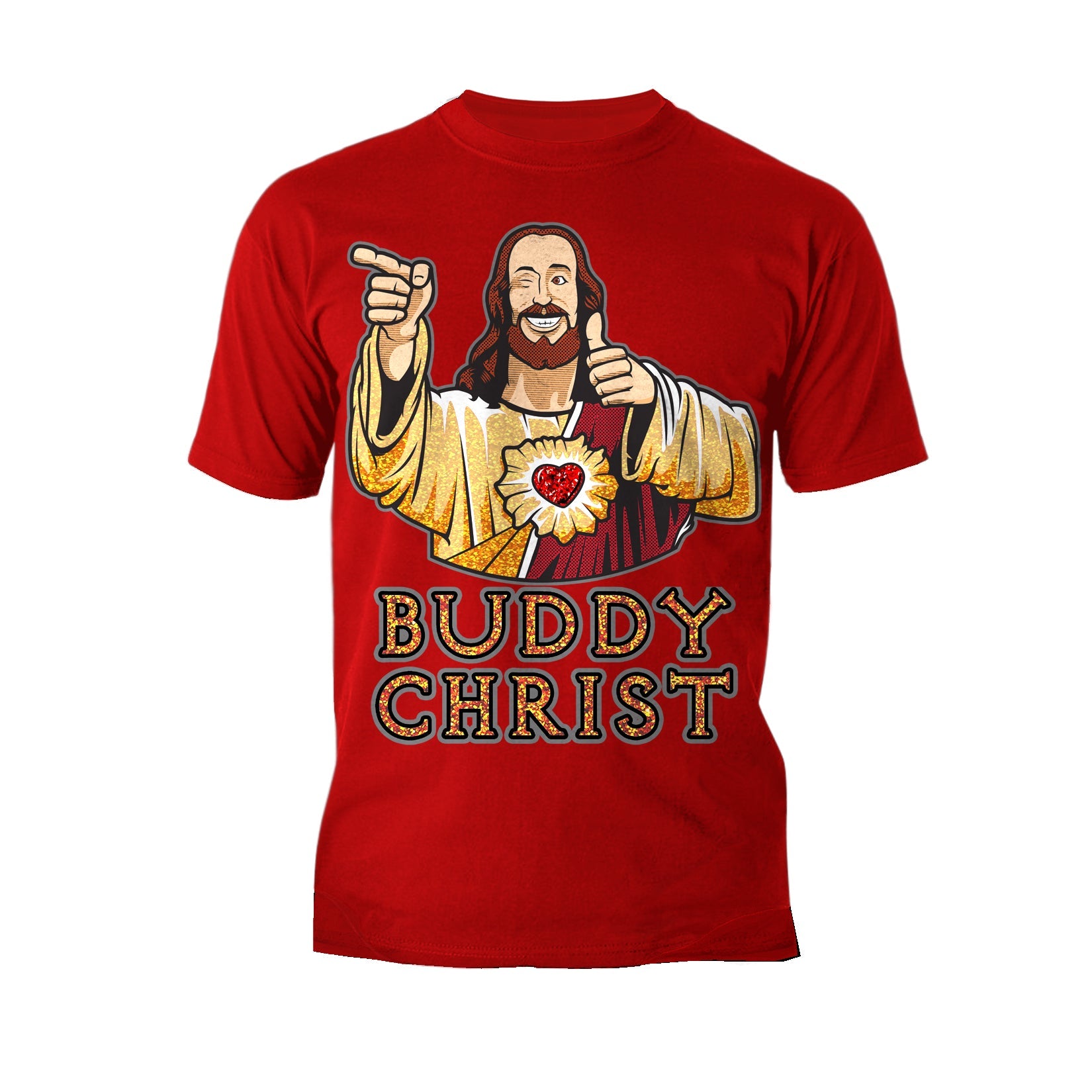 Kevin Smith View Askewniverse Buddy Christ Got Golden Wow Edition Official Men's T-Shirt