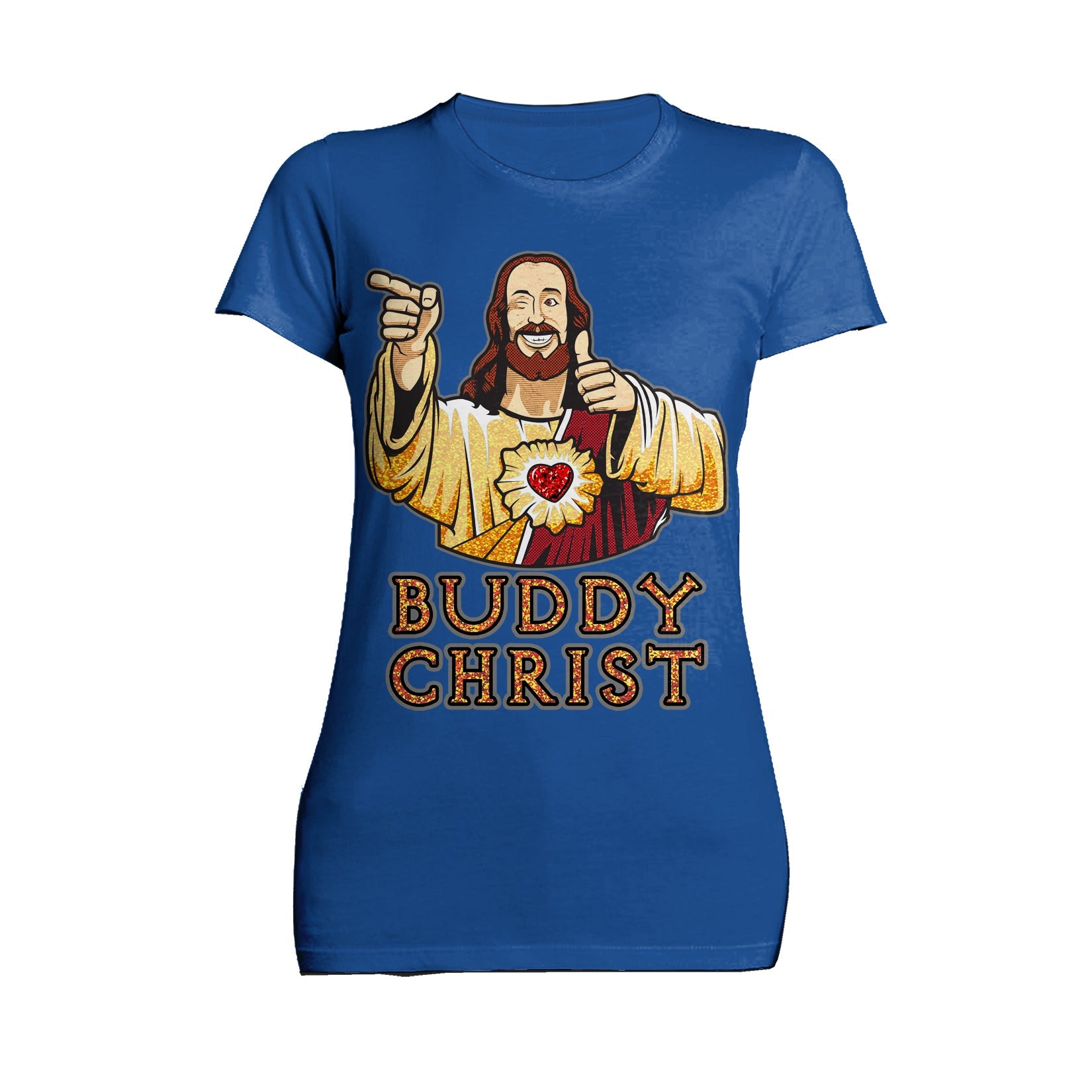 Kevin Smith View Askewniverse Buddy Christ Got Golden Wow Edition Official Women's T-Shirt