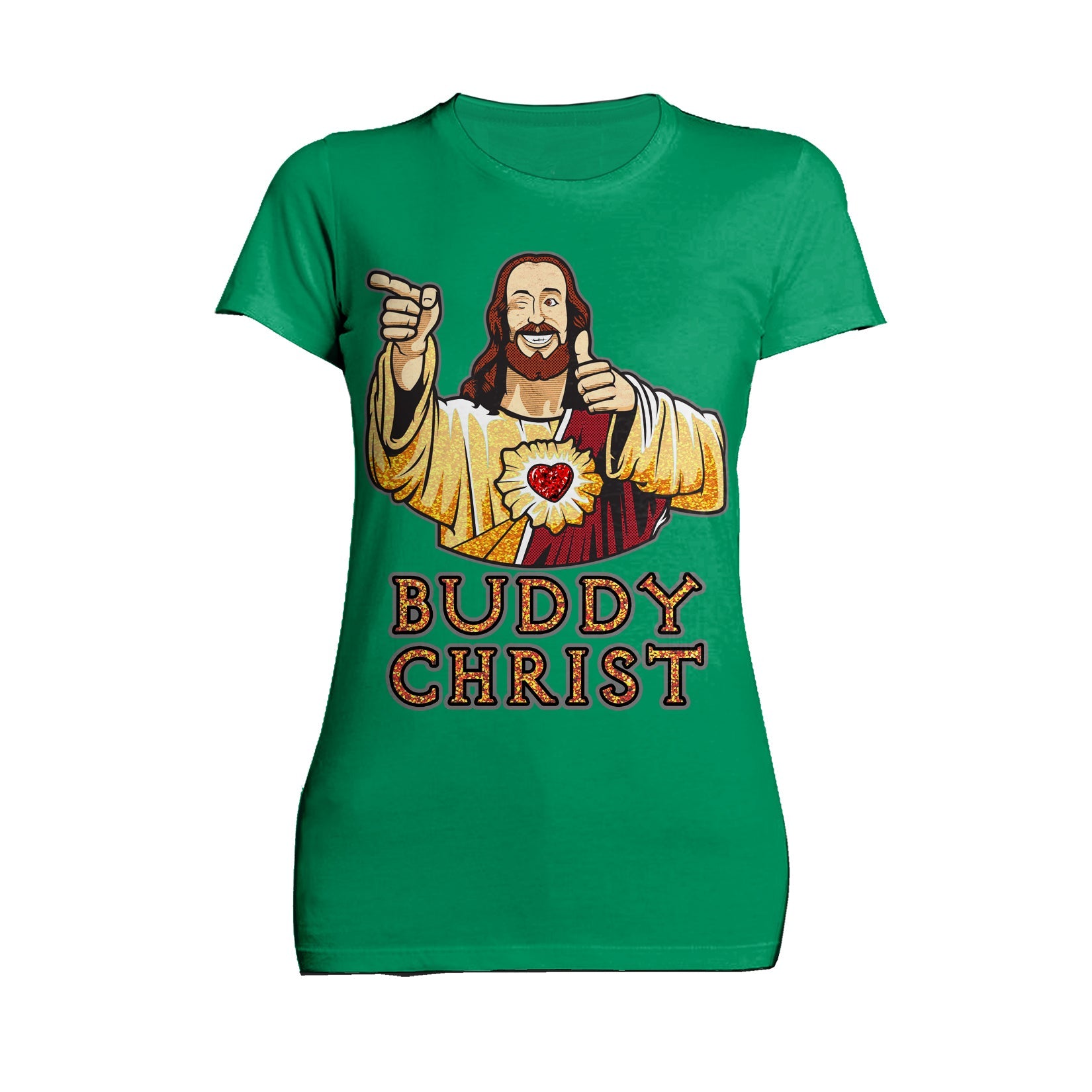 Kevin Smith View Askewniverse Buddy Christ Got Golden Wow Edition Official Women's T-Shirt