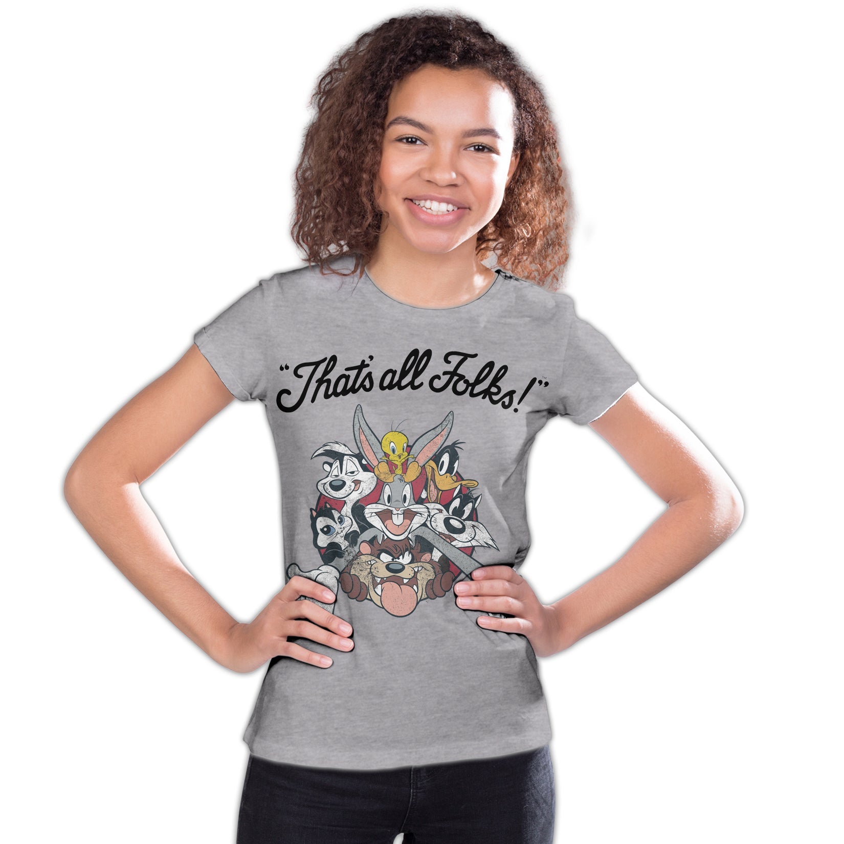 Looney Tunes All Stars That's All Folks Official Youth T-shirt