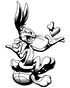 Looney Tunes Bugs Bunny Line Ball Heart Women's T-shirt