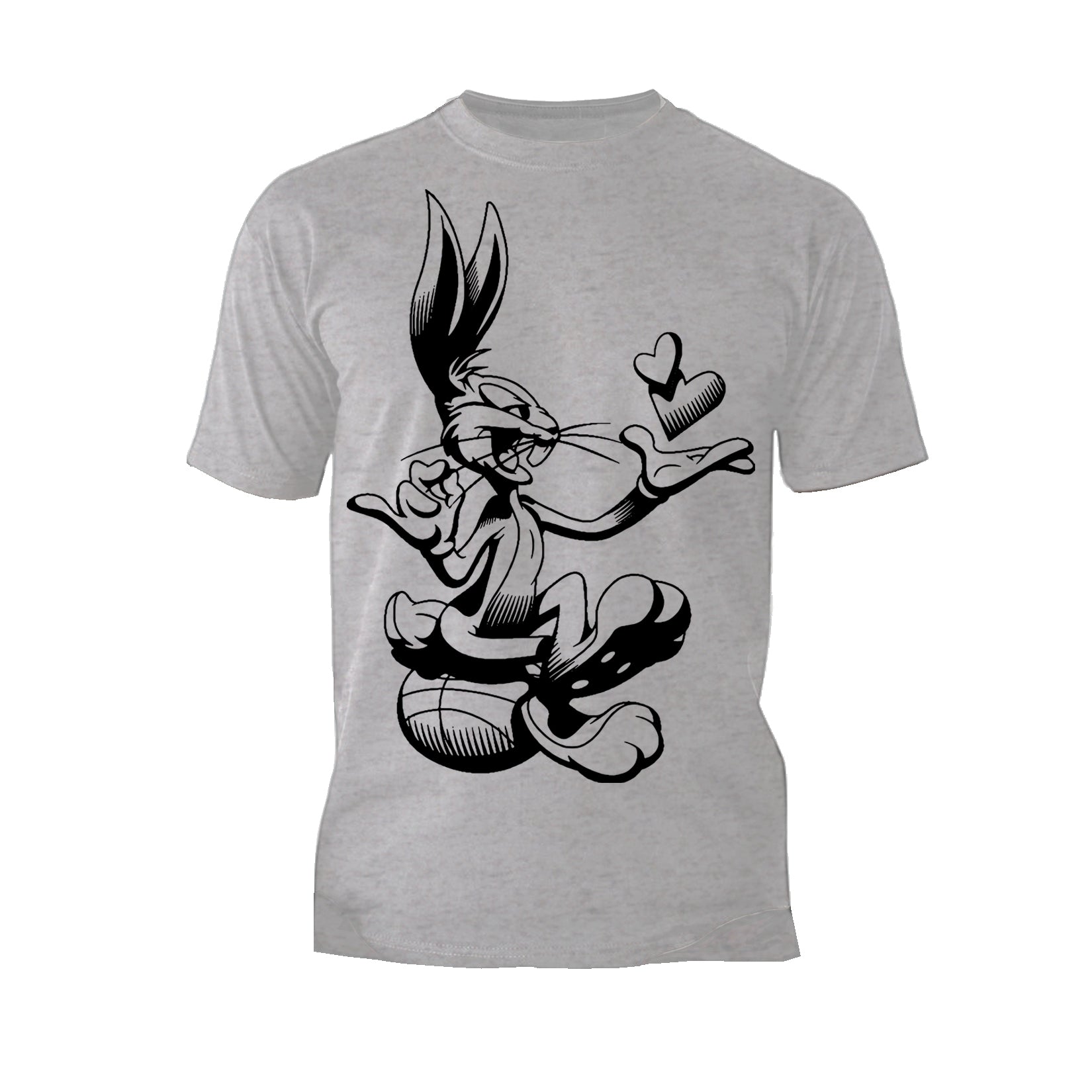 Looney Tunes Bugs Bunny Line Ball Heart Official Men's T-shirt