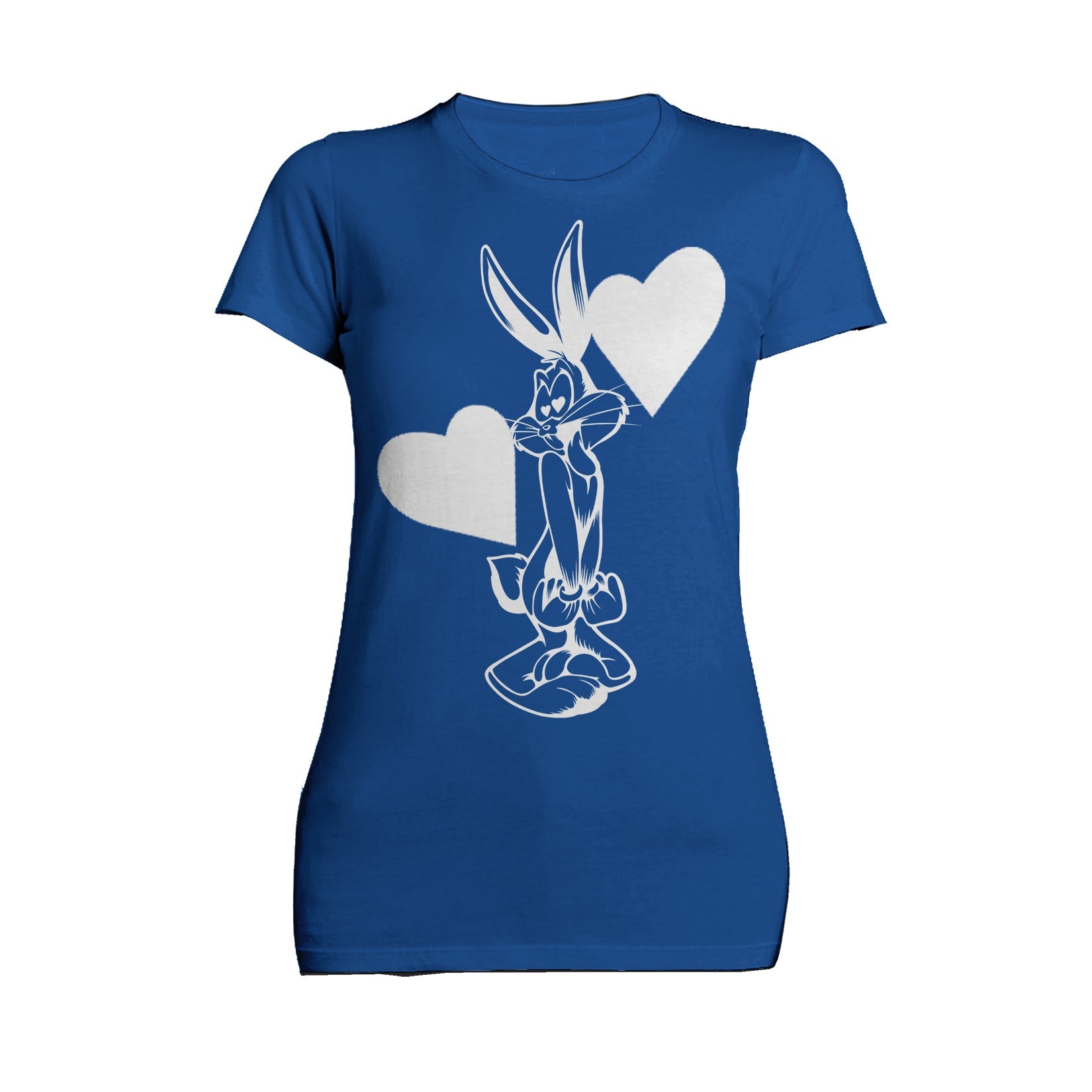 Looney Tunes Bugs Bunny Line Hearts Women's T-shirt