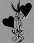 Looney Tunes Bugs Bunny Line Hearts Women's T-shirt