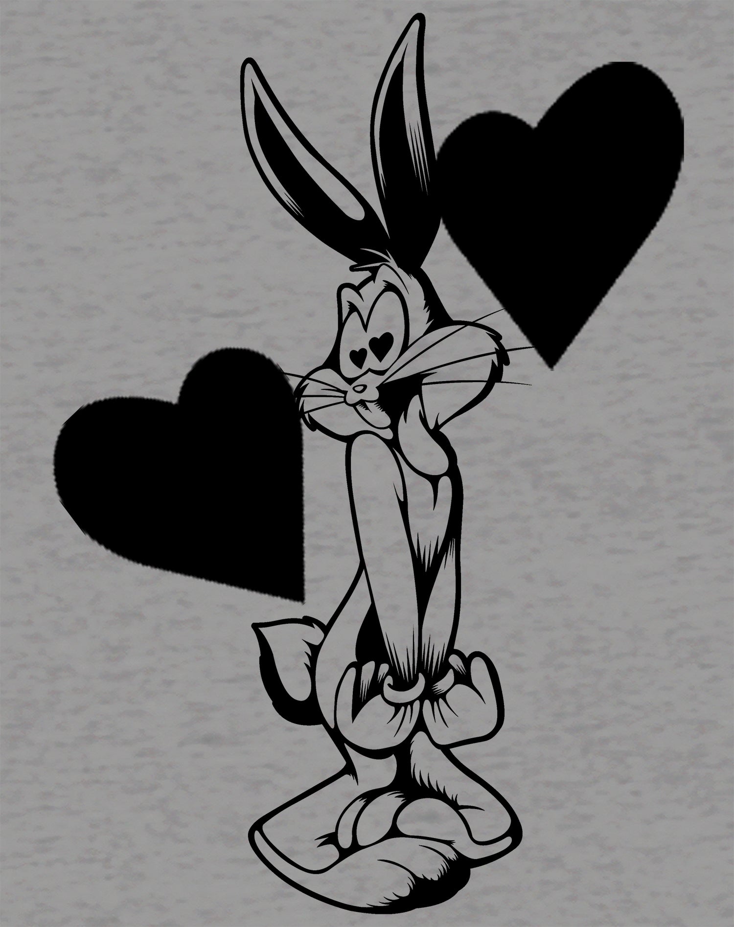 Looney Tunes Bugs Bunny Line Hearts Official Sweatshirt