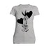 Looney Tunes Bugs Bunny Line Hearts Women's T-shirt