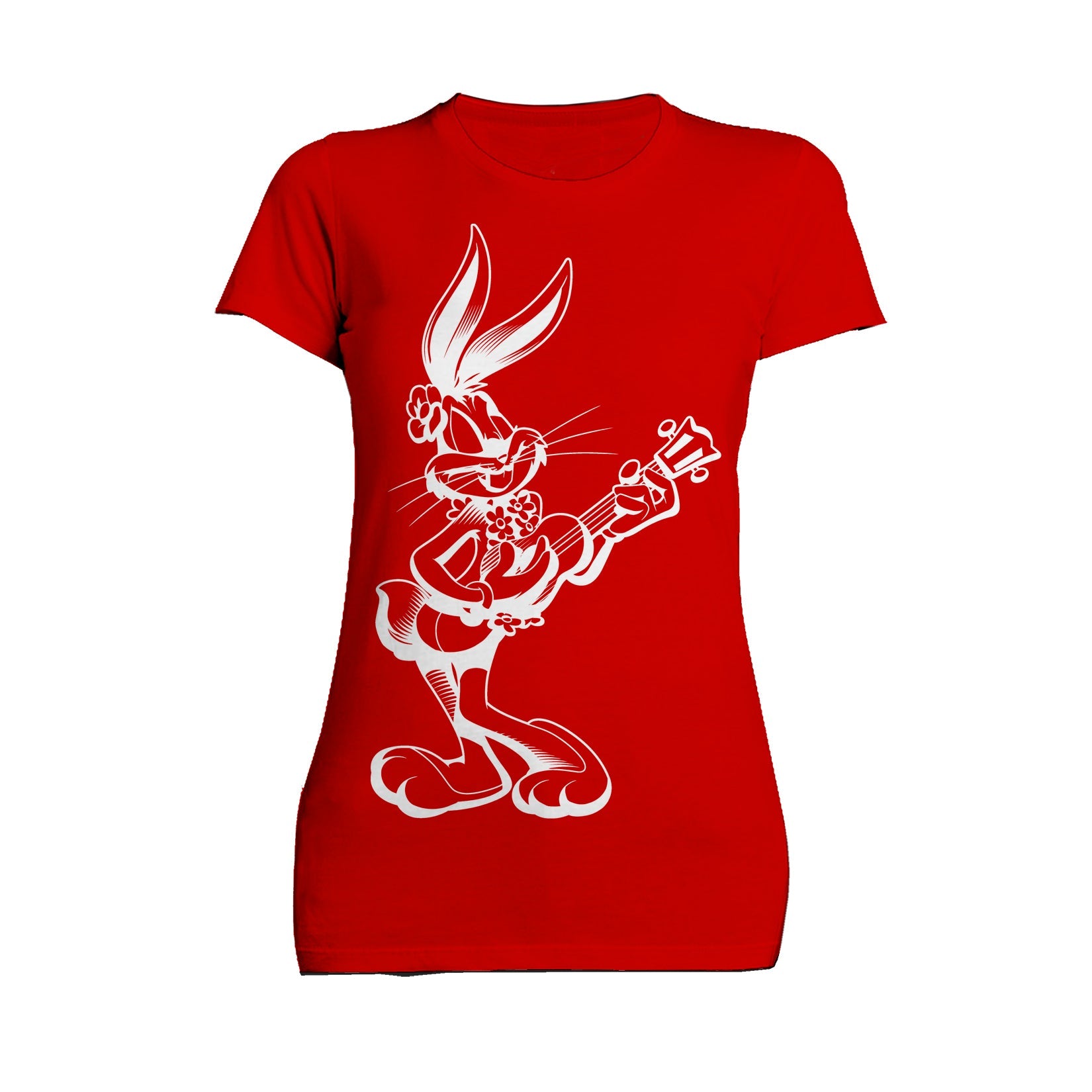 Looney Tunes Bugs Bunny Line Ukulele Women's T-shirt
