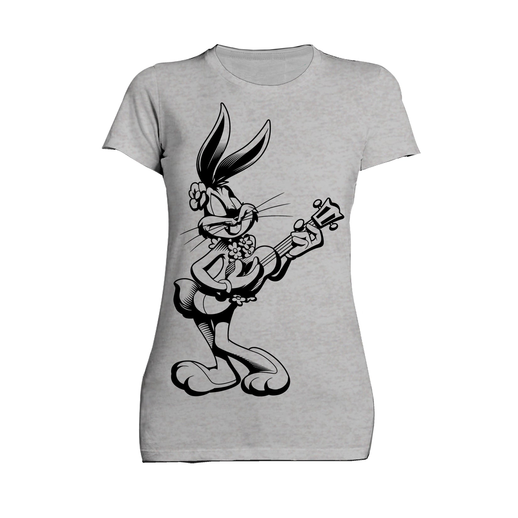 Looney Tunes Bugs Bunny Line Ukulele Women's T-shirt