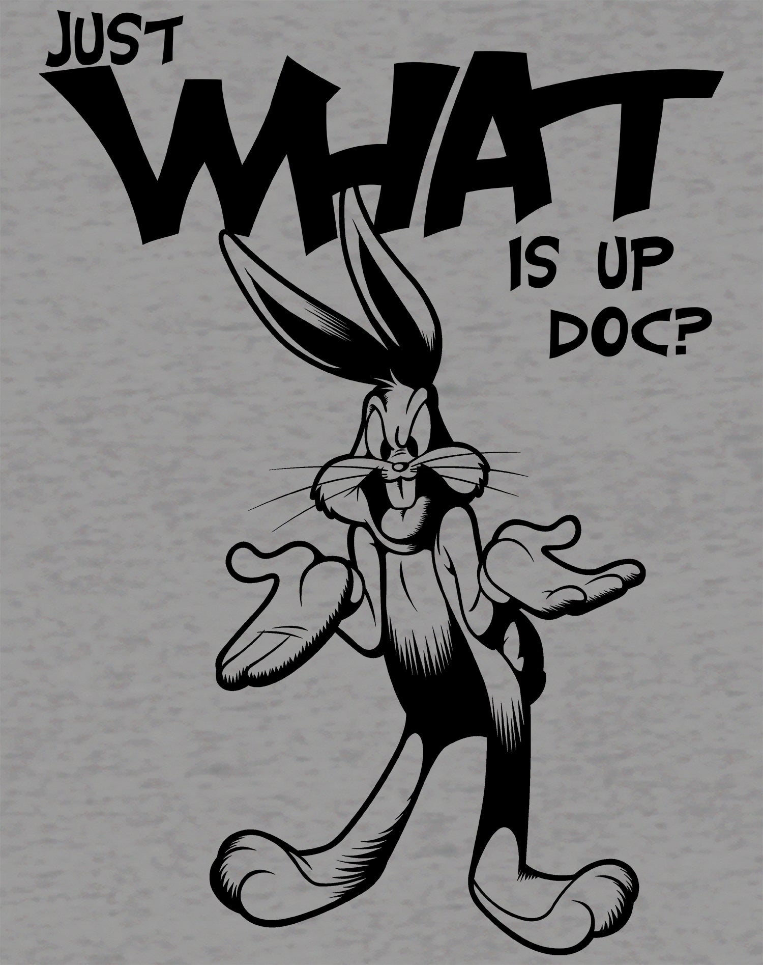 Looney Tunes Bugs Bunny Line Whats Up Doc Official Men's T-shirt